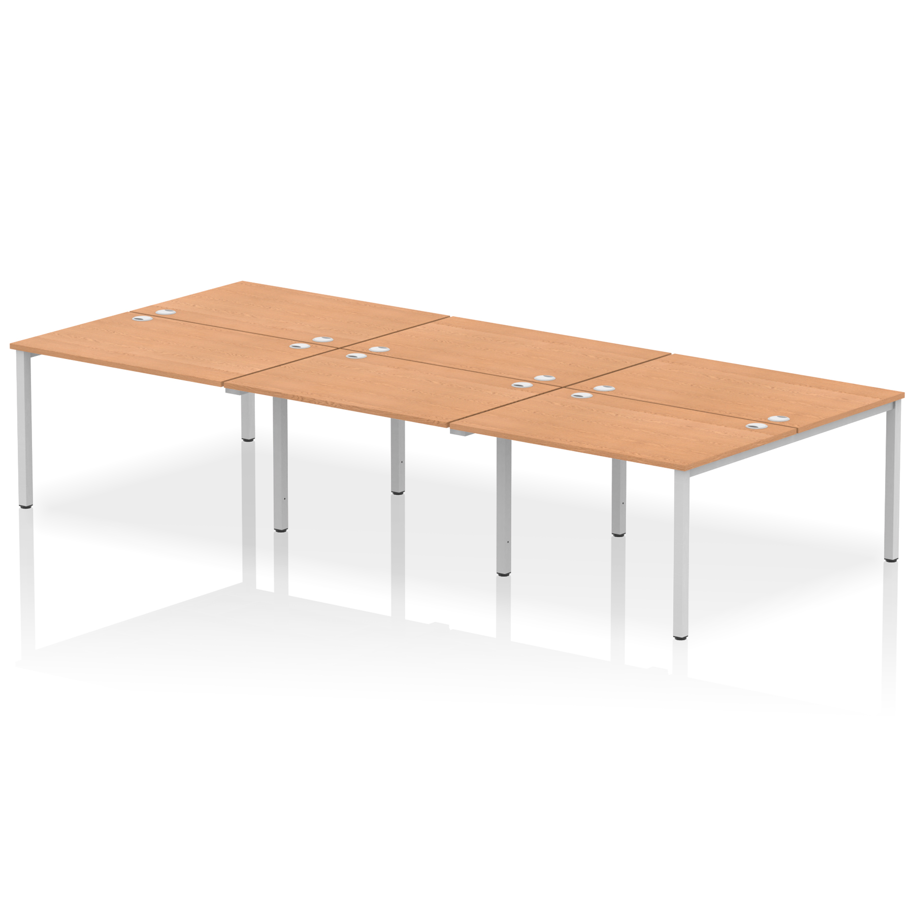 Oak / Silver Frame
