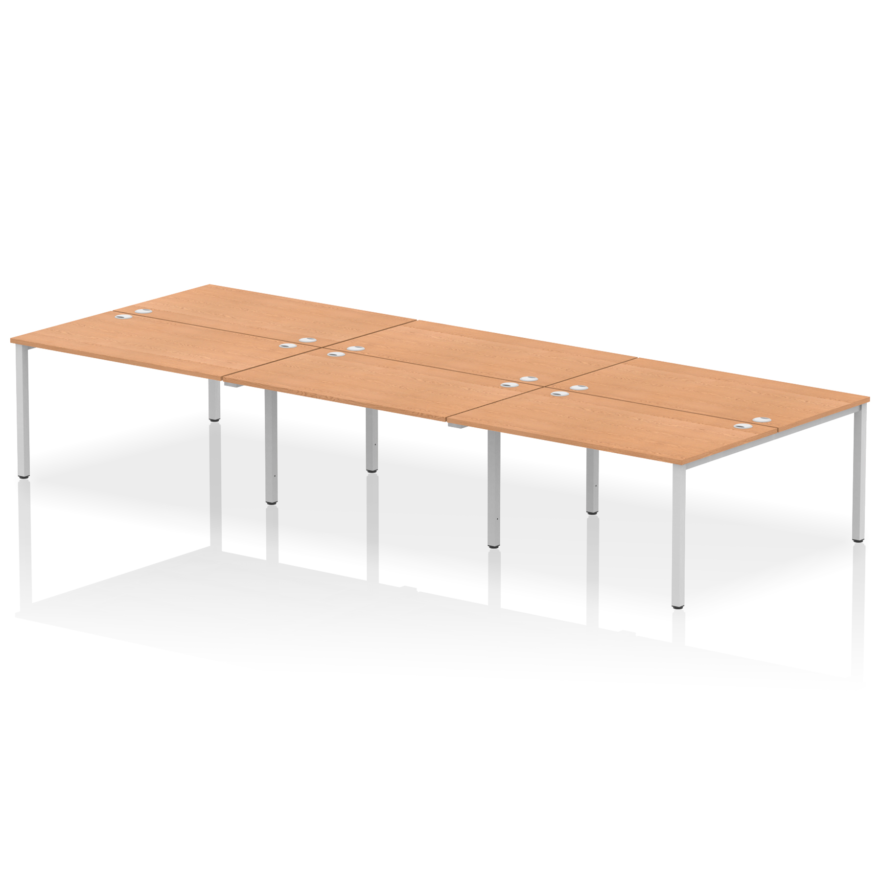 Oak / Silver Frame