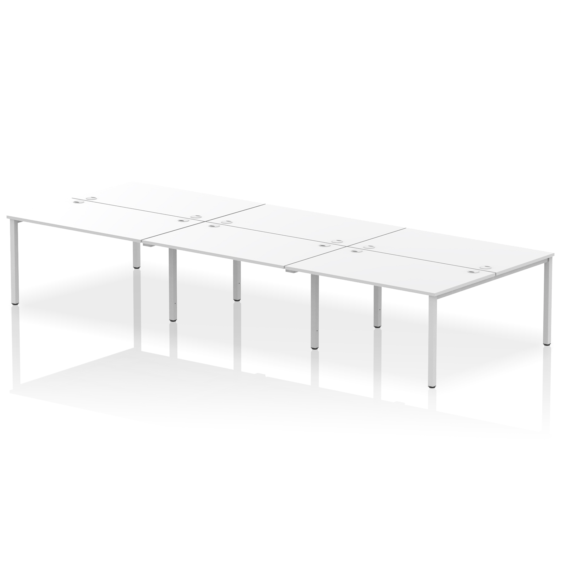 White / Silver Frame