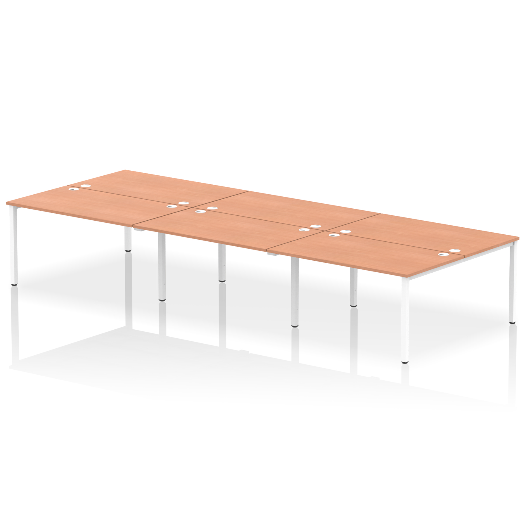 Beech / White Frame