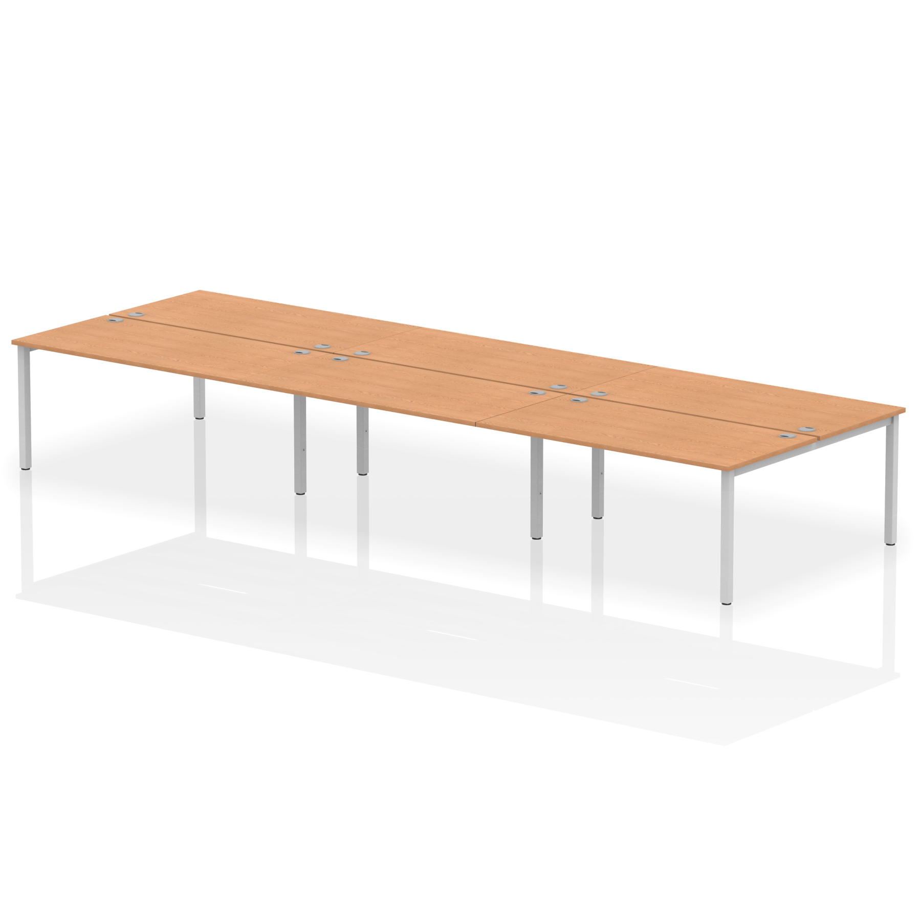 Oak / Silver Frame