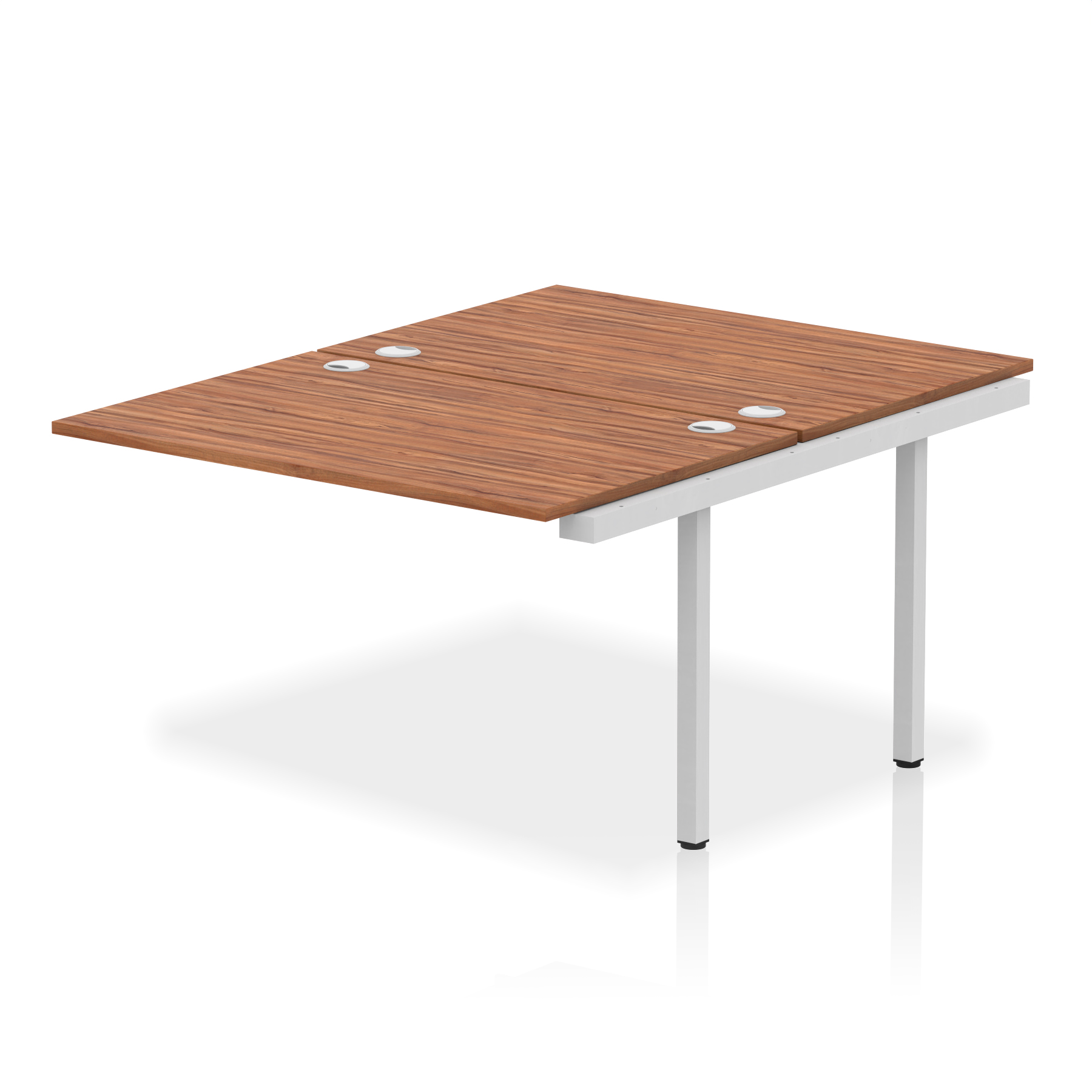 Walnut / Silver Frame