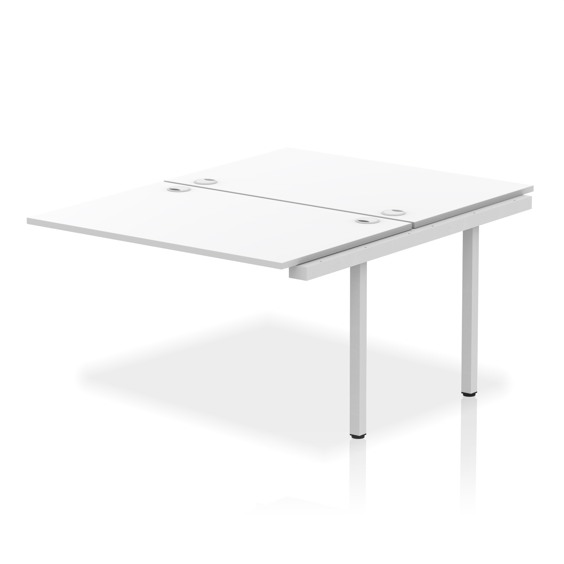 White / Silver Frame