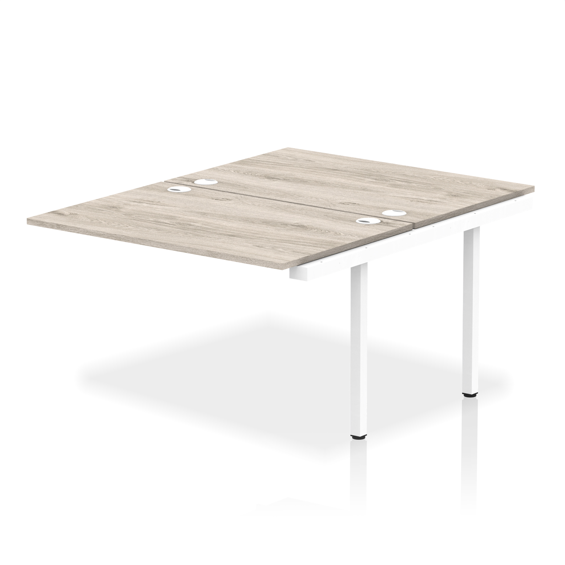 Grey Oak / White Frame