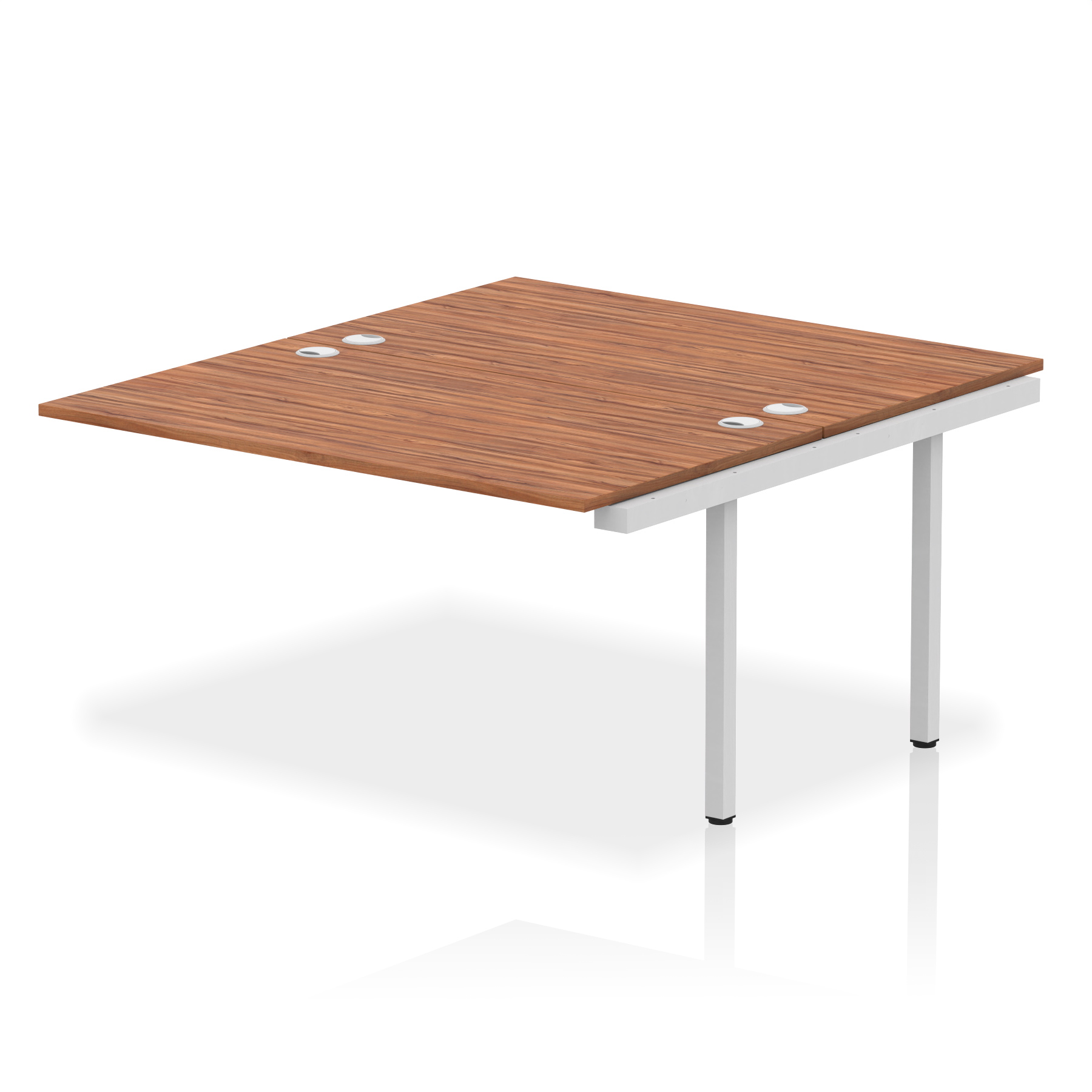 Walnut / Silver Frame