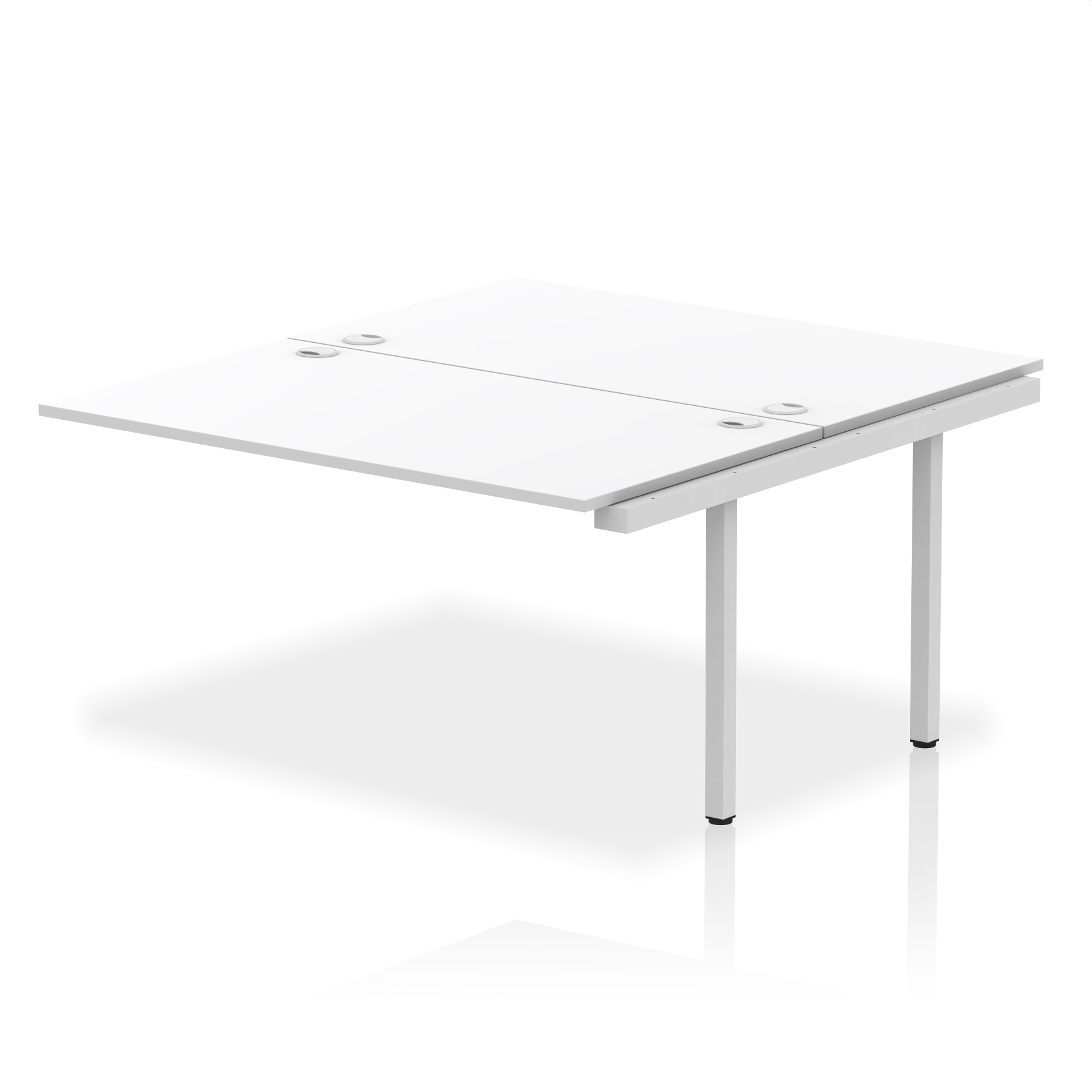 White / Silver Frame