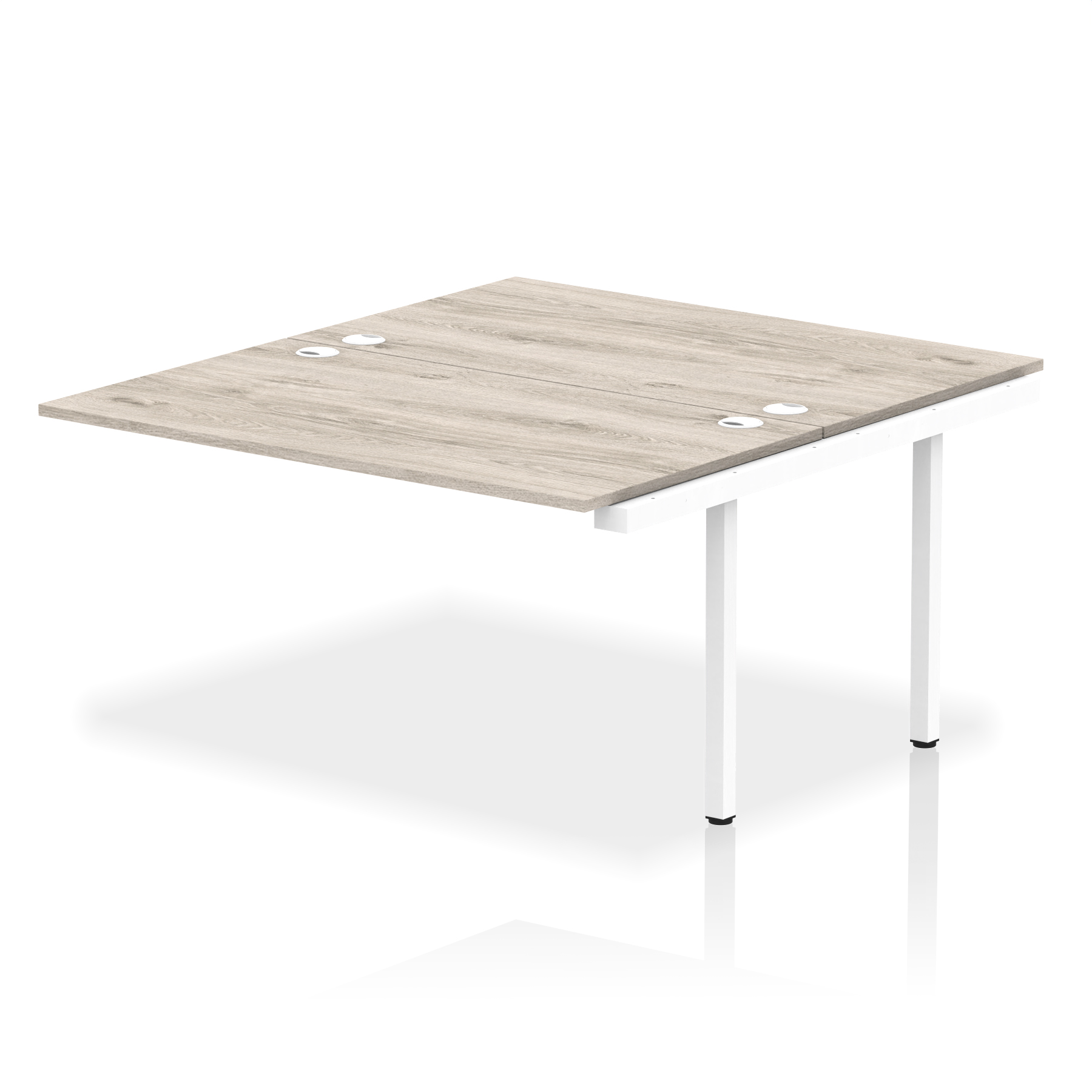Grey Oak / White Frame