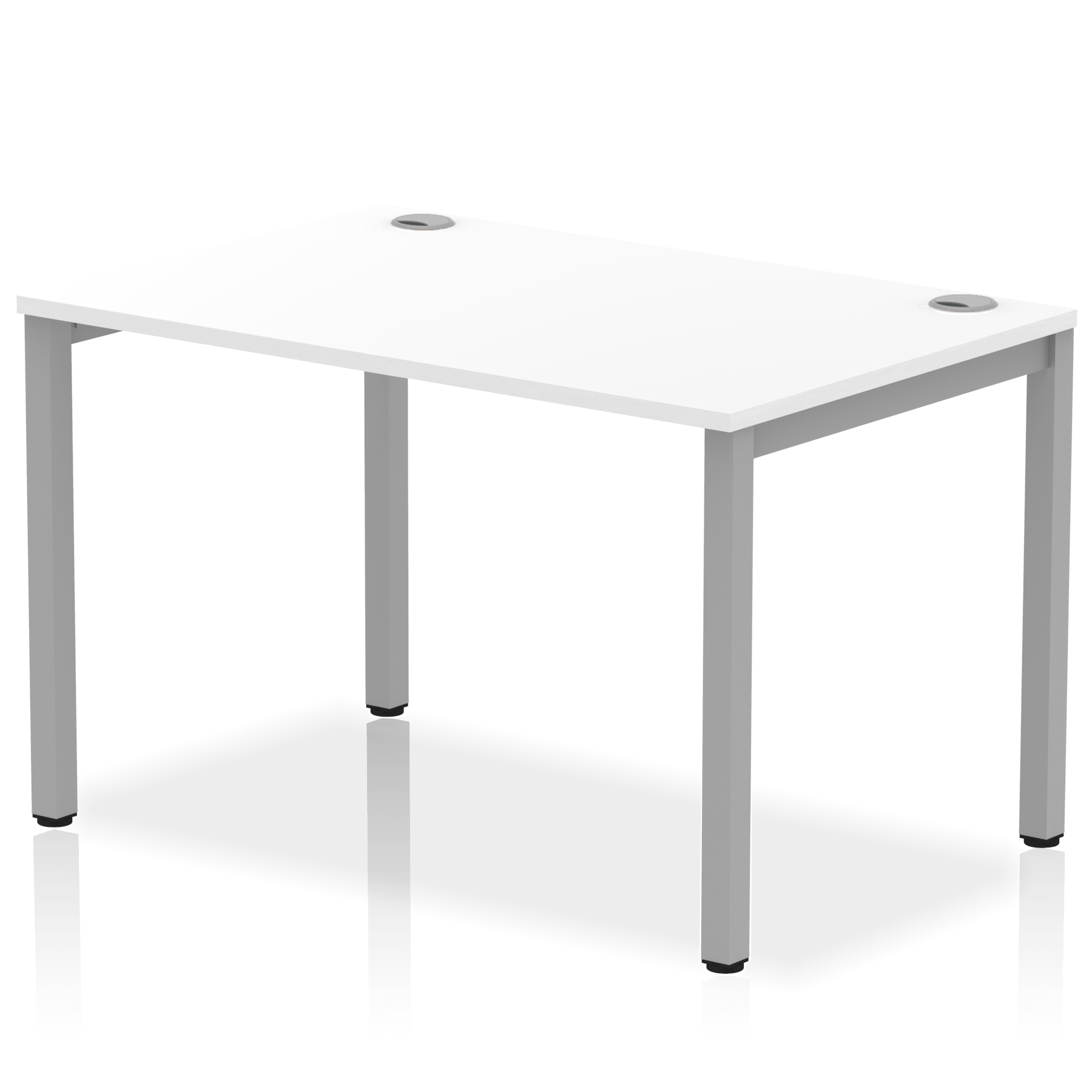 White / Silver Frame