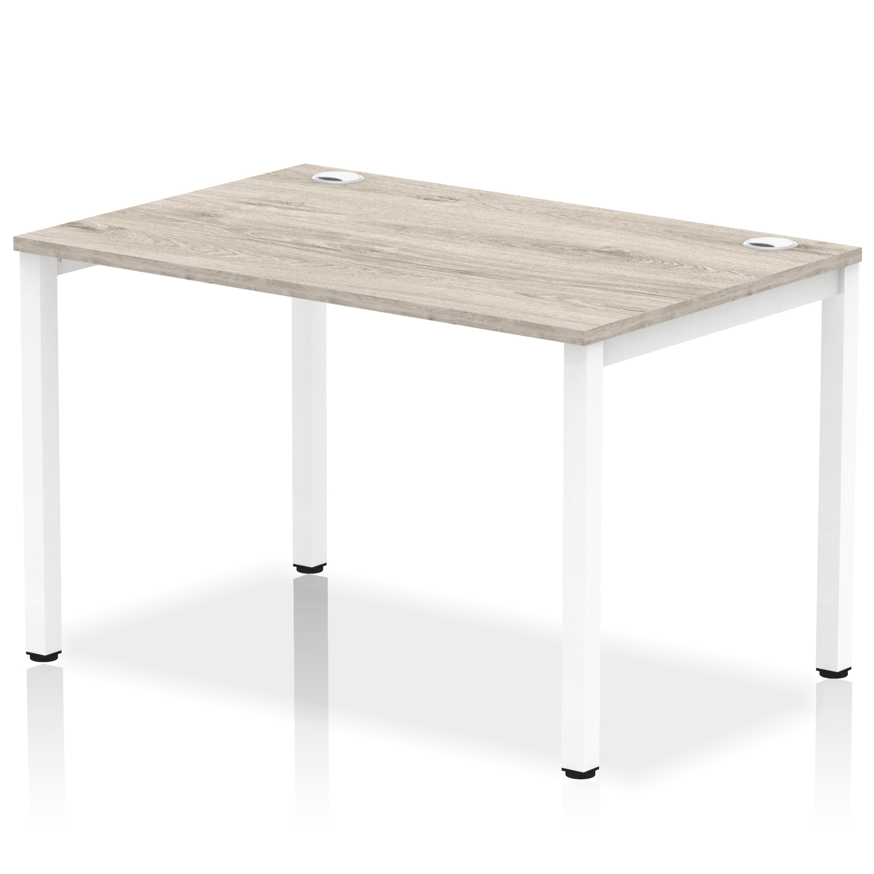 Grey Oak / White Frame