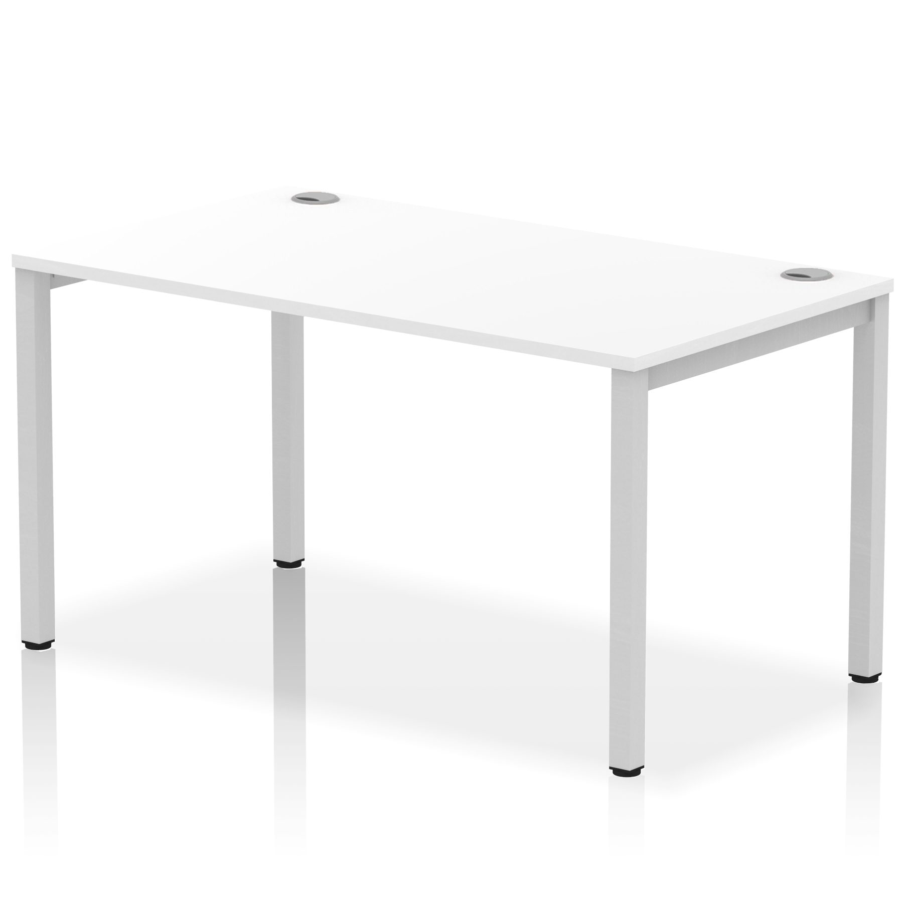 White / Silver Frame