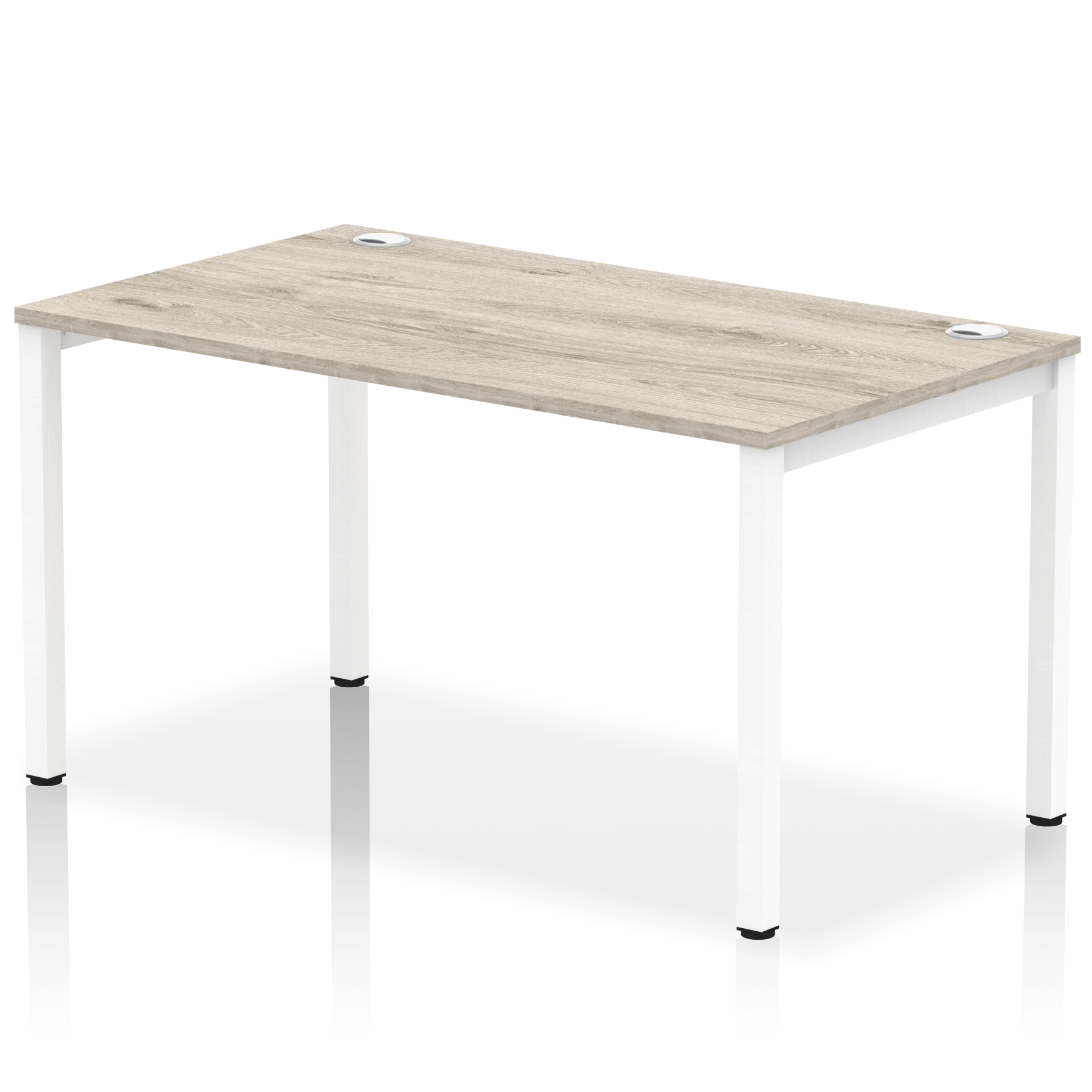Grey Oak / White Frame