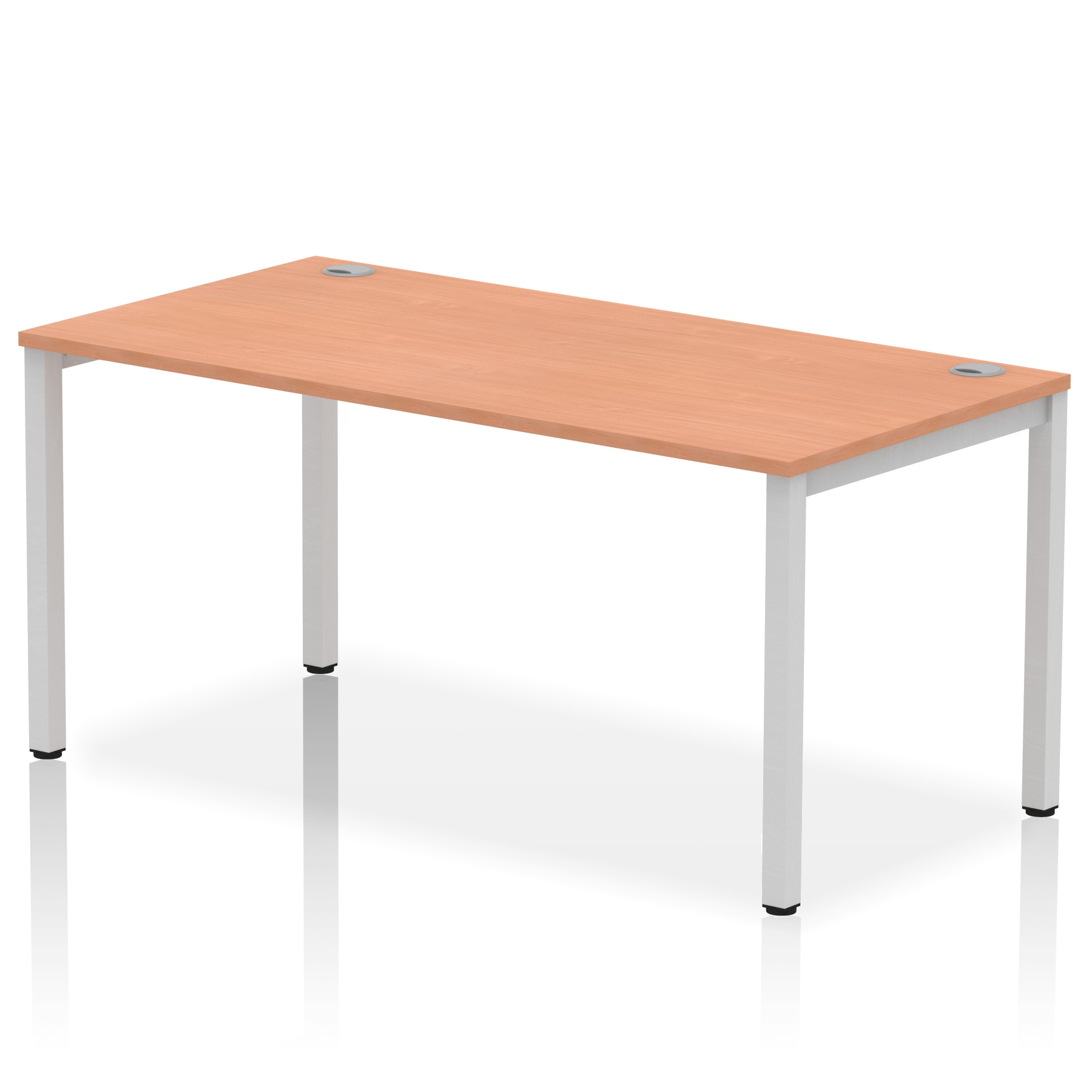 Beech / Silver Frame