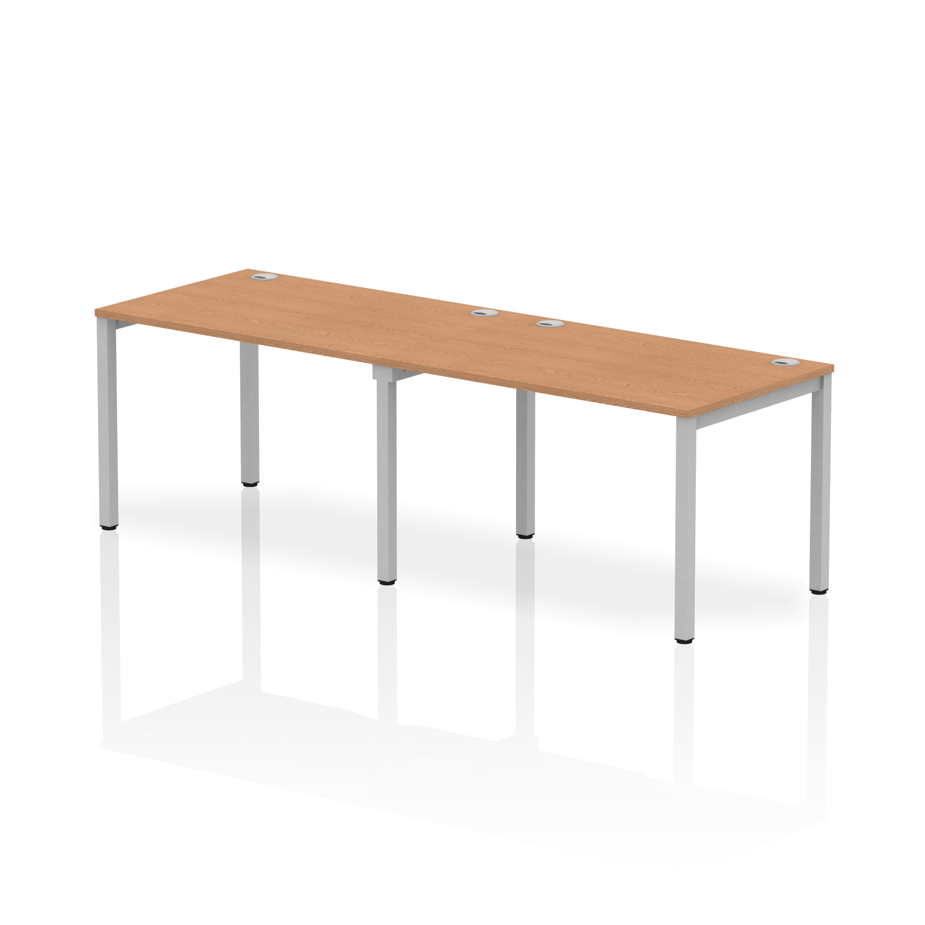 Oak / Silver Frame