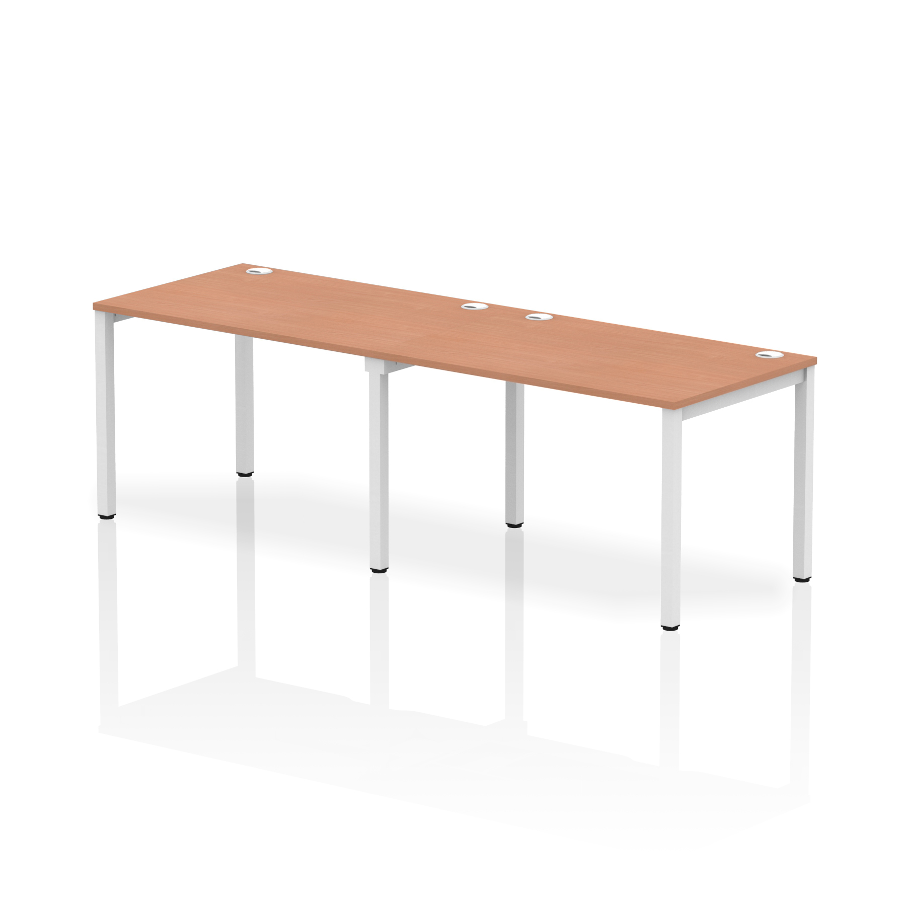 Beech / White Frame