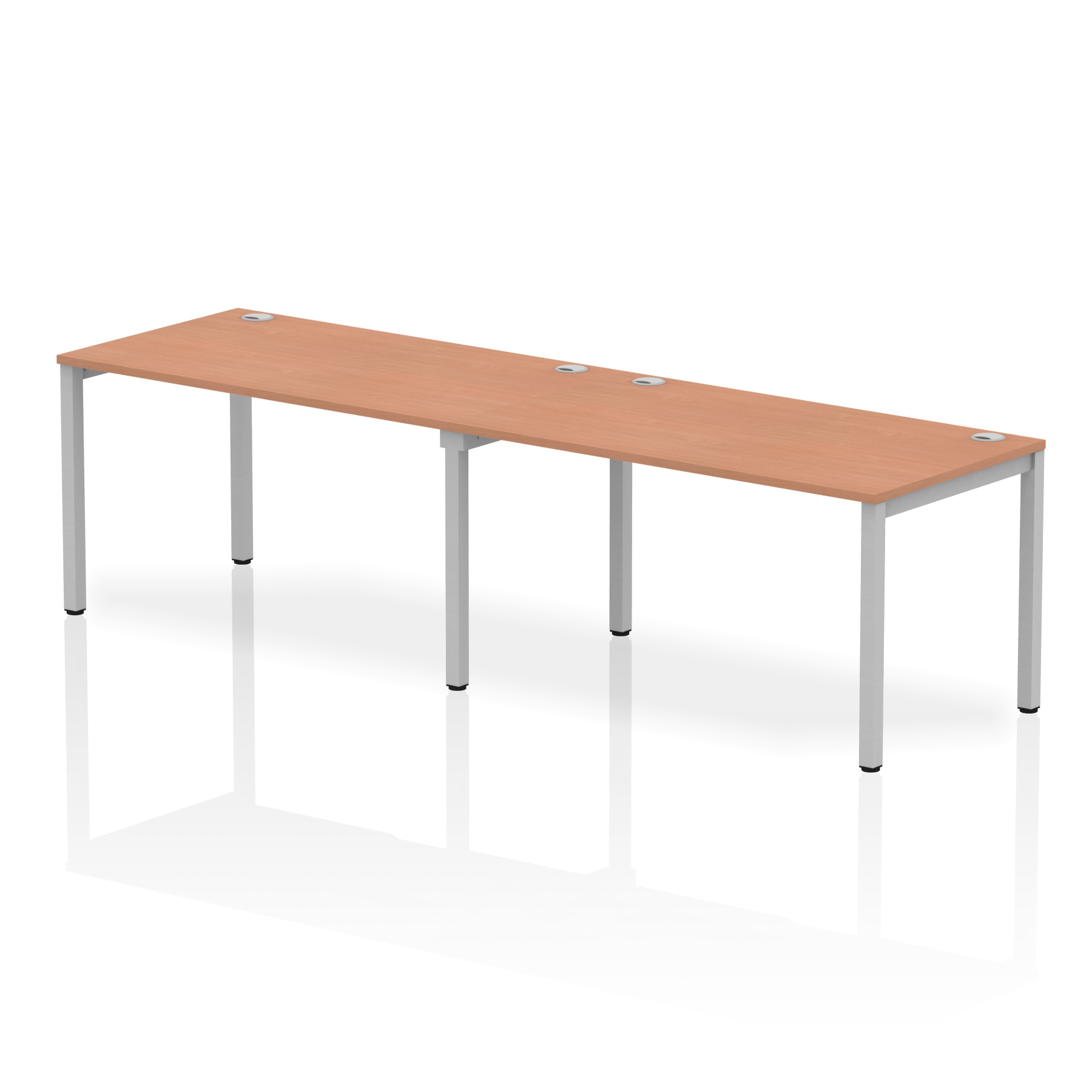 Beech / Silver Frame