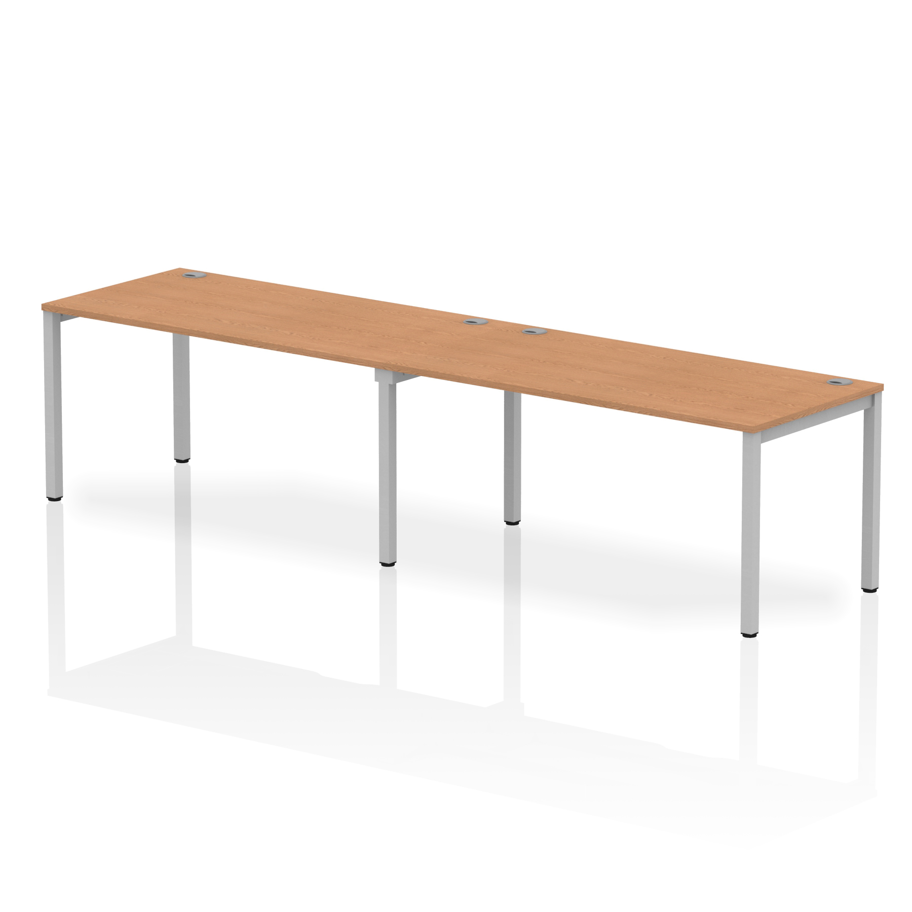 Oak / Silver Frame