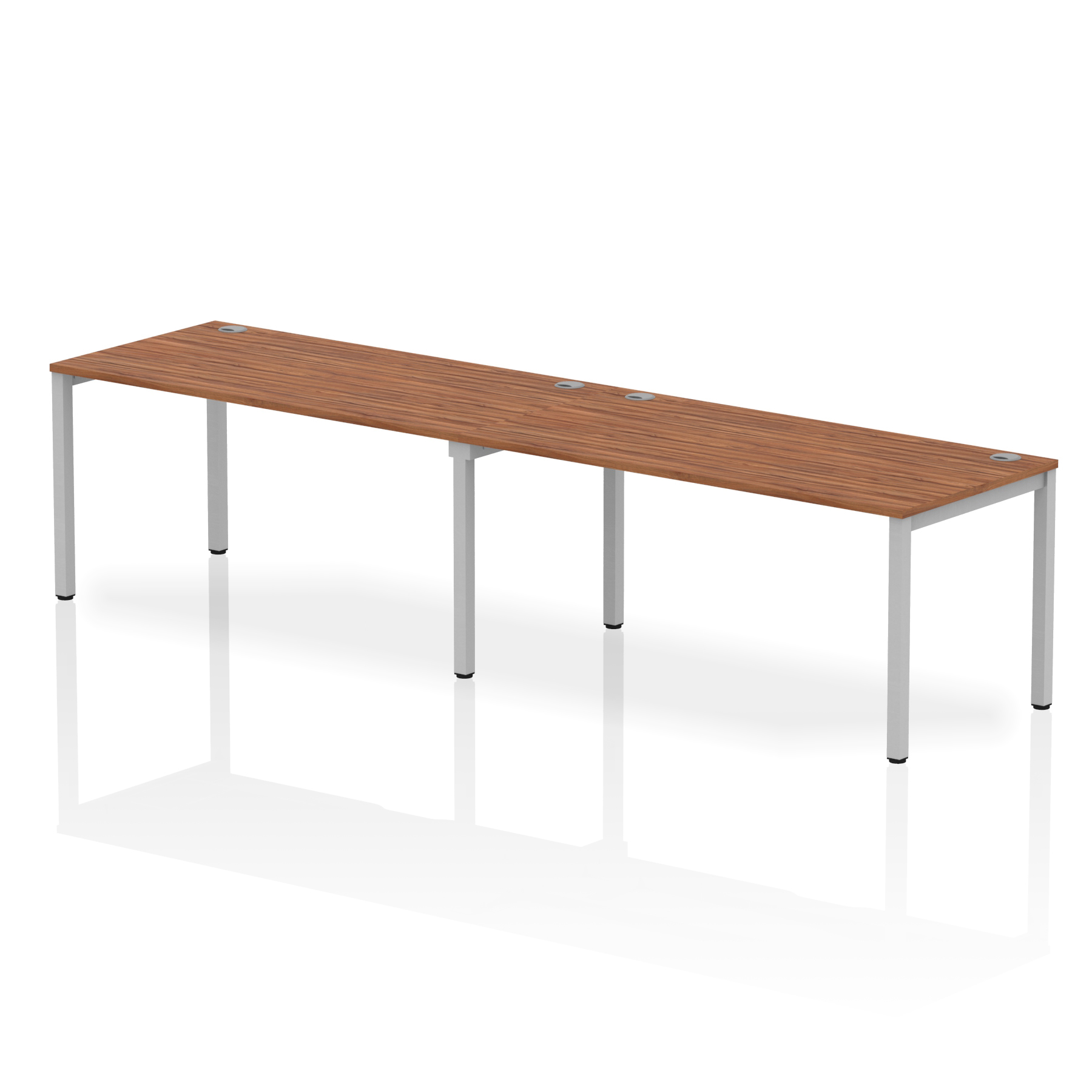 Walnut / Silver Frame