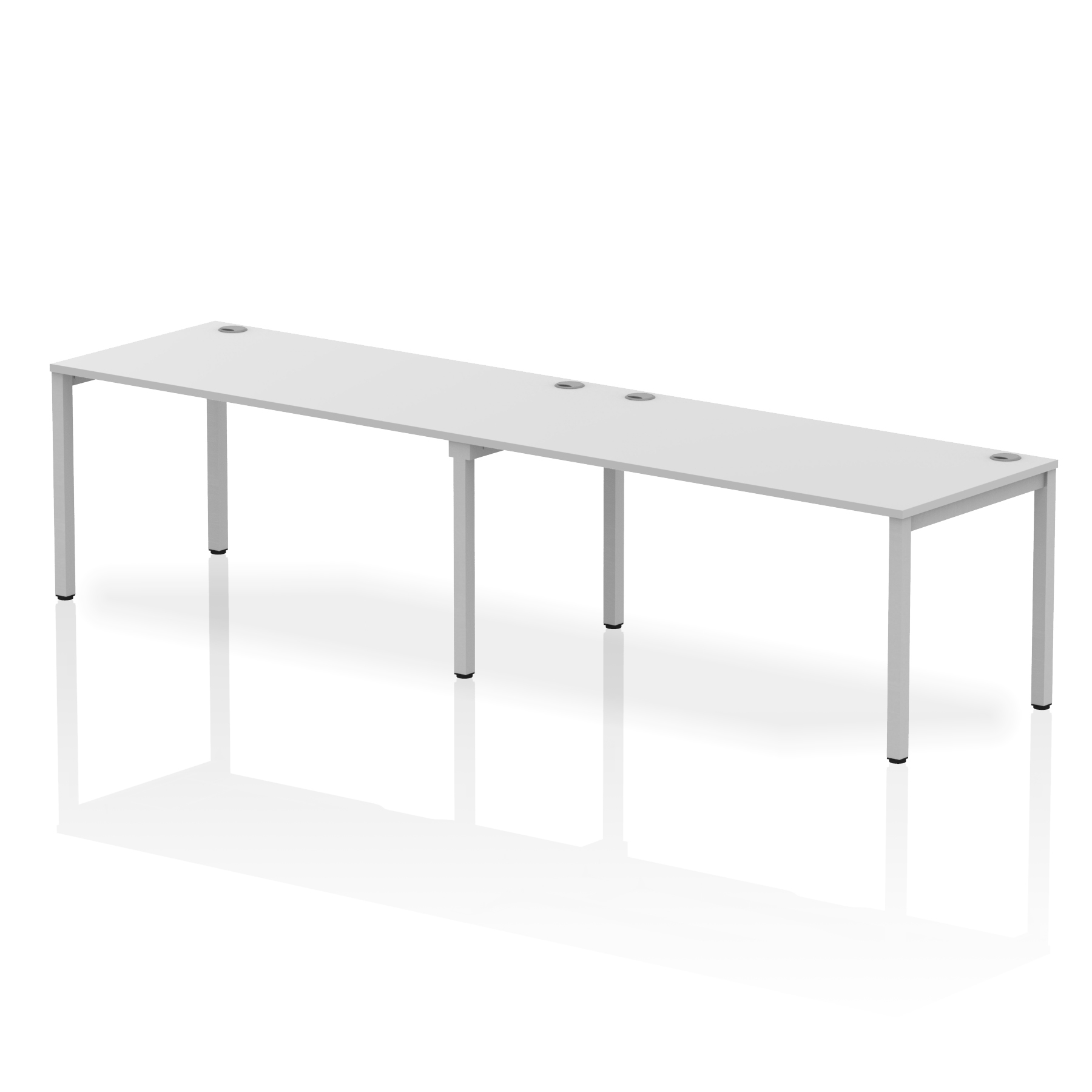 White / Silver Frame