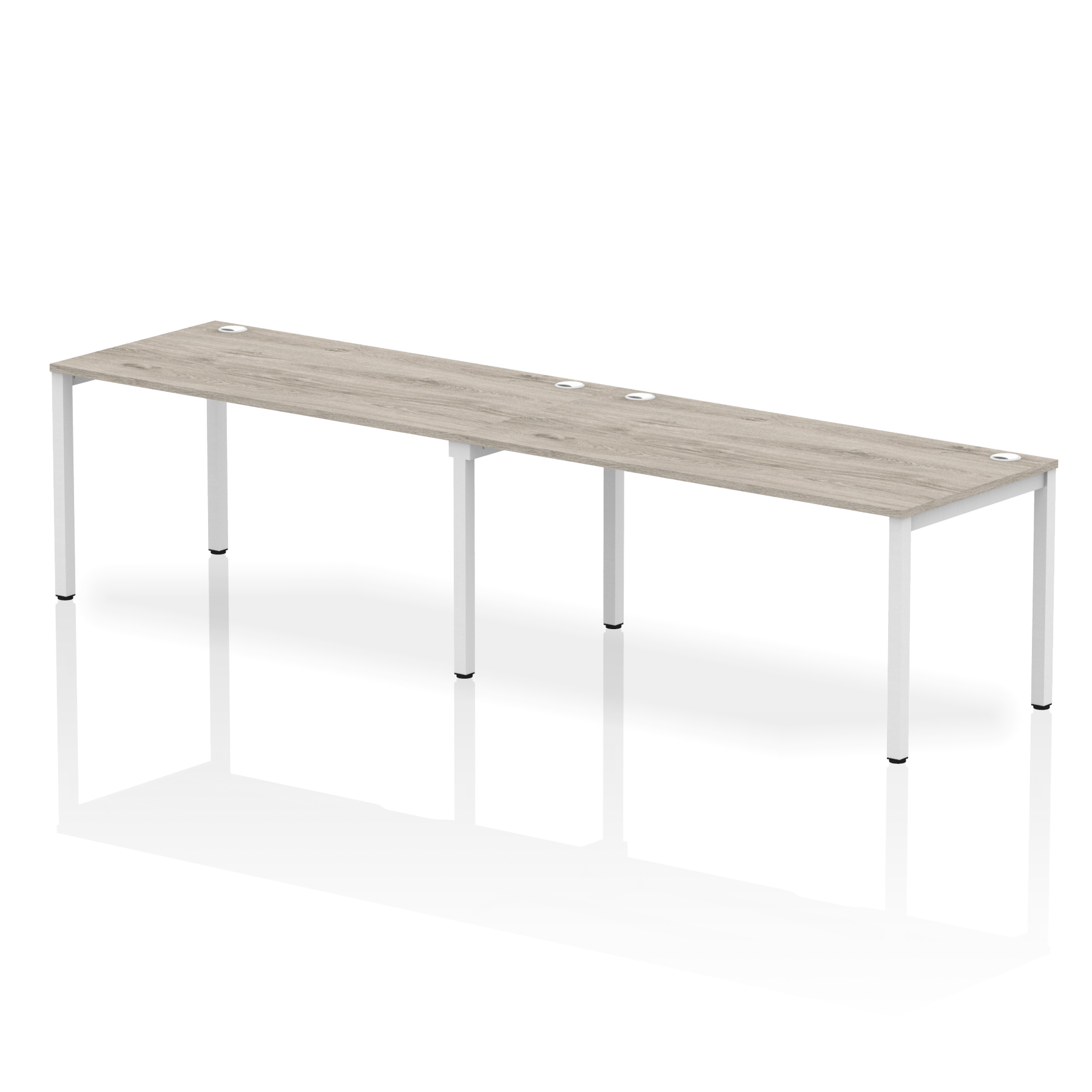 Grey Oak / White Frame