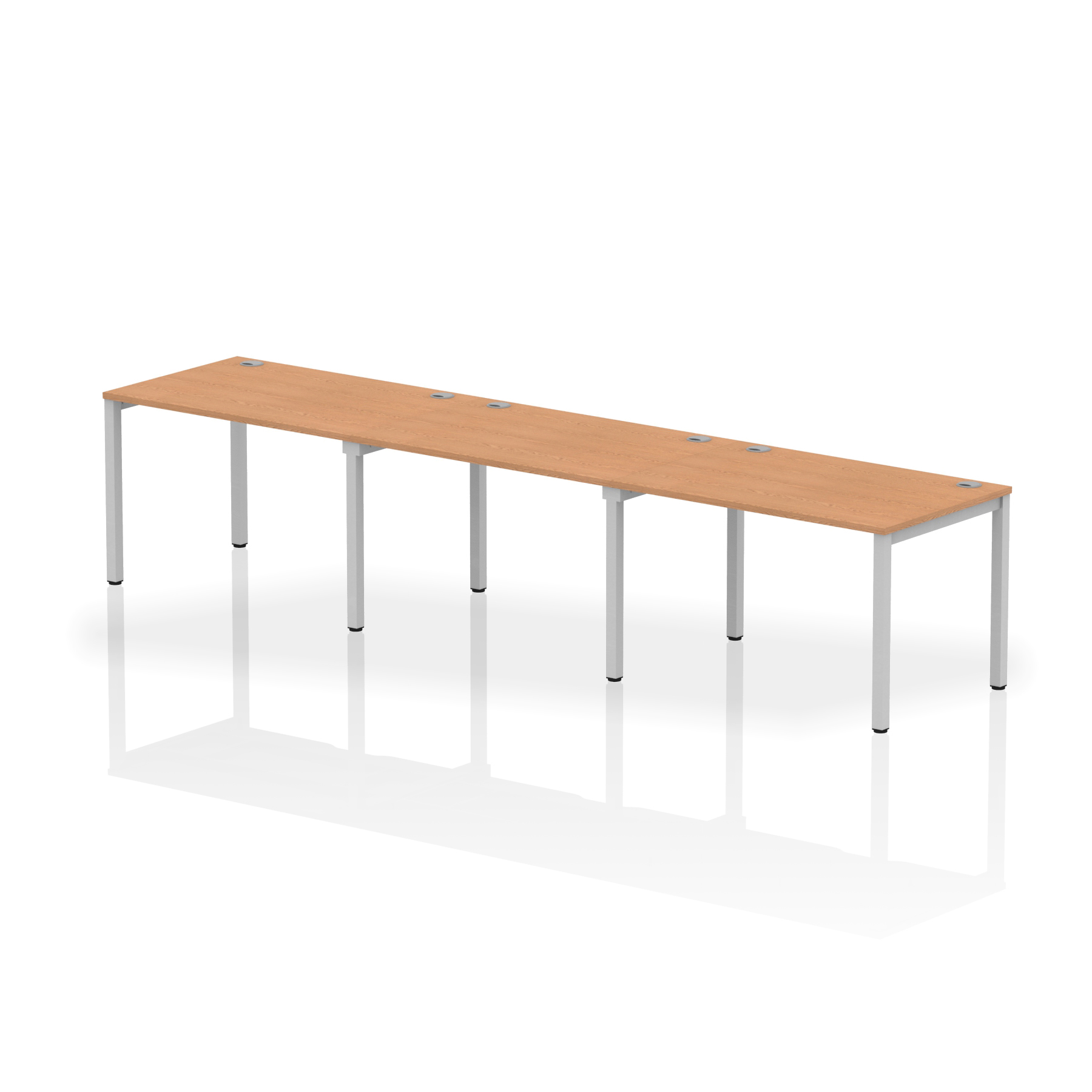 Oak / Silver Frame