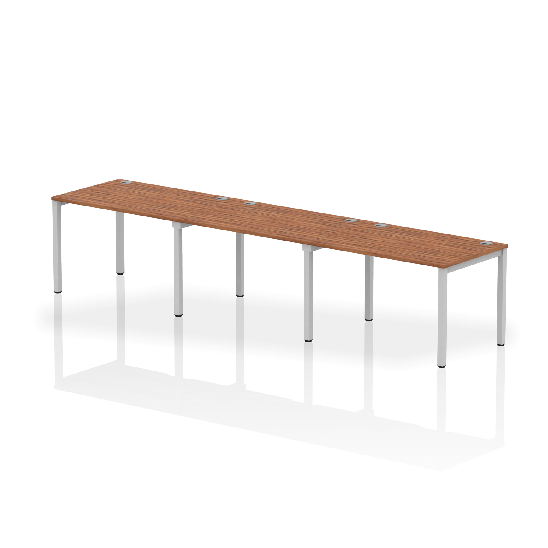 Walnut / Silver Frame