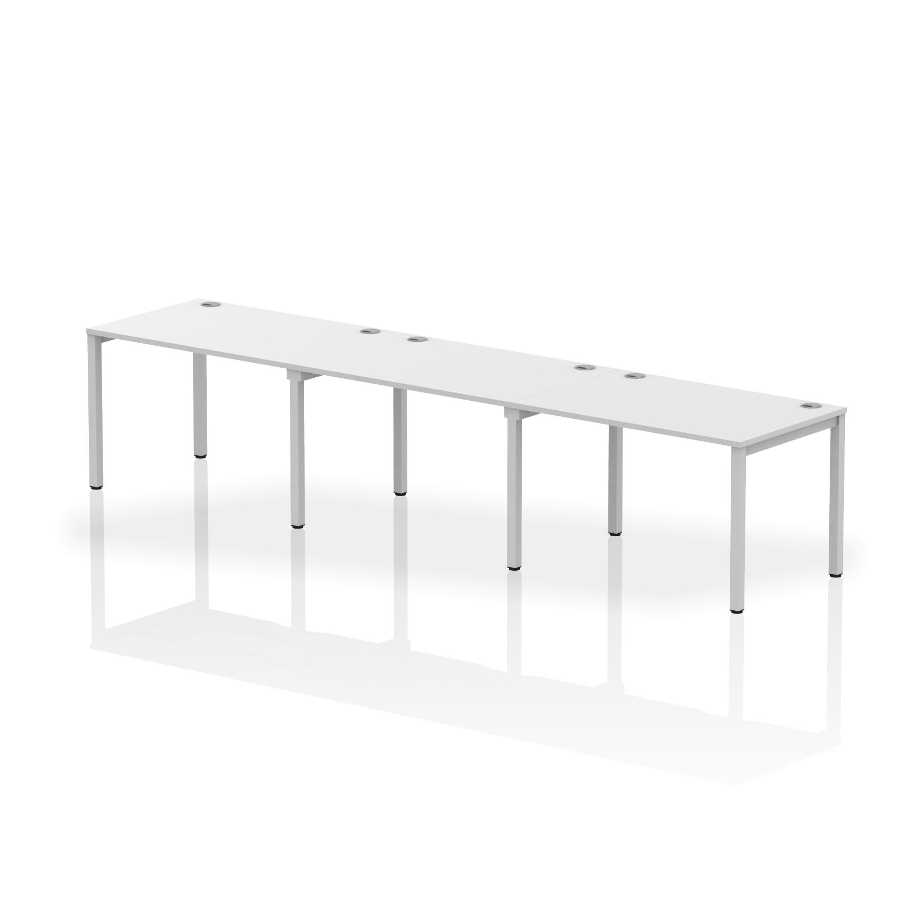 White / Silver Frame