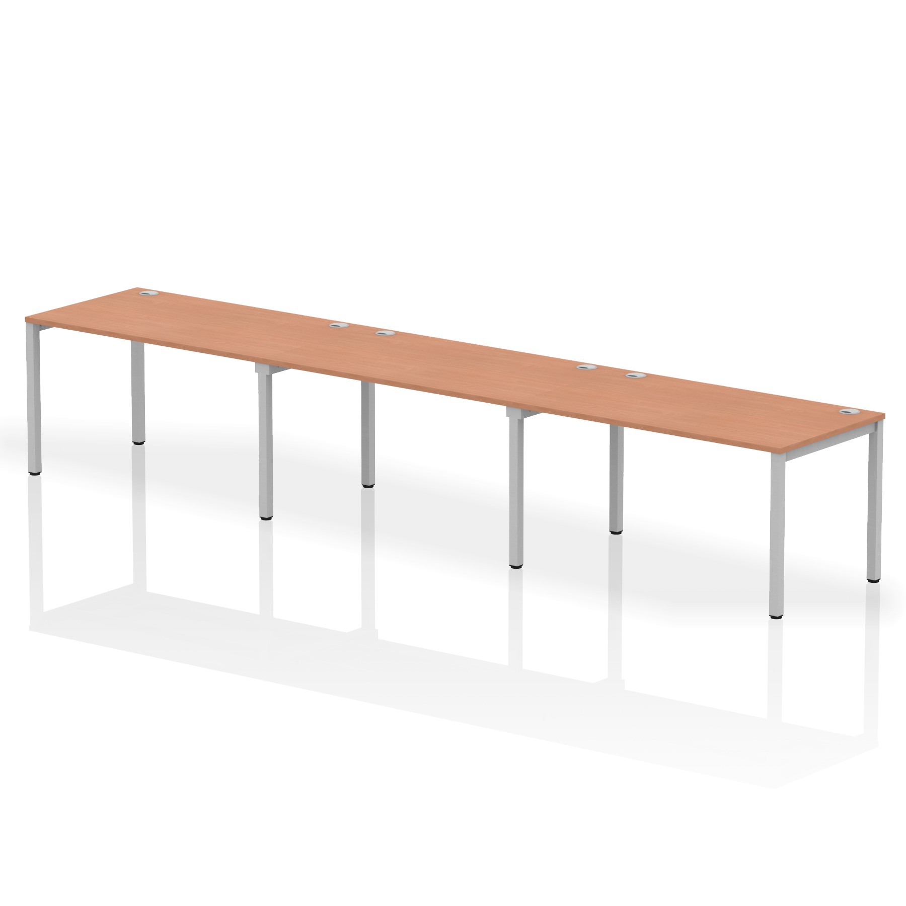 Beech / Silver Frame