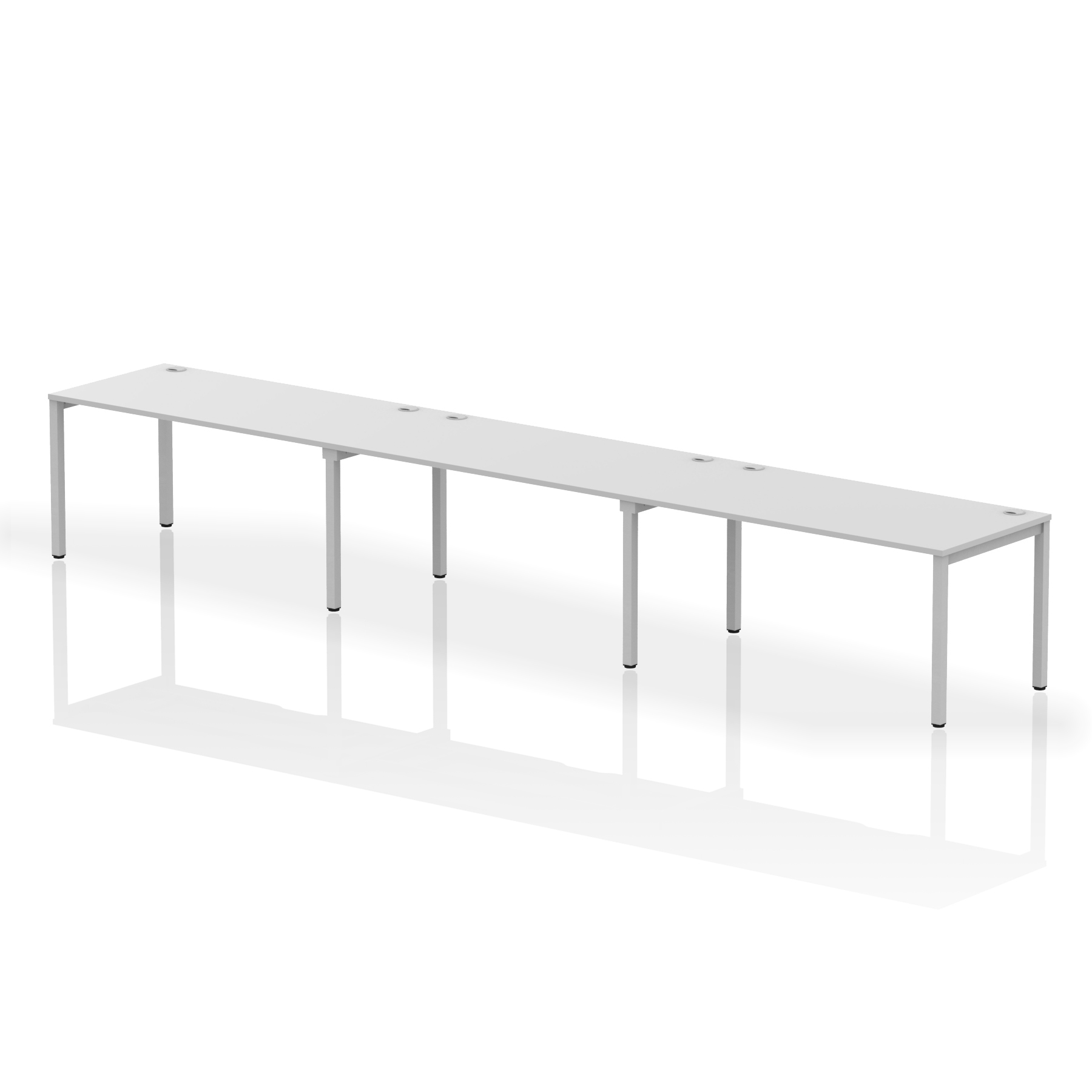White / Silver Frame