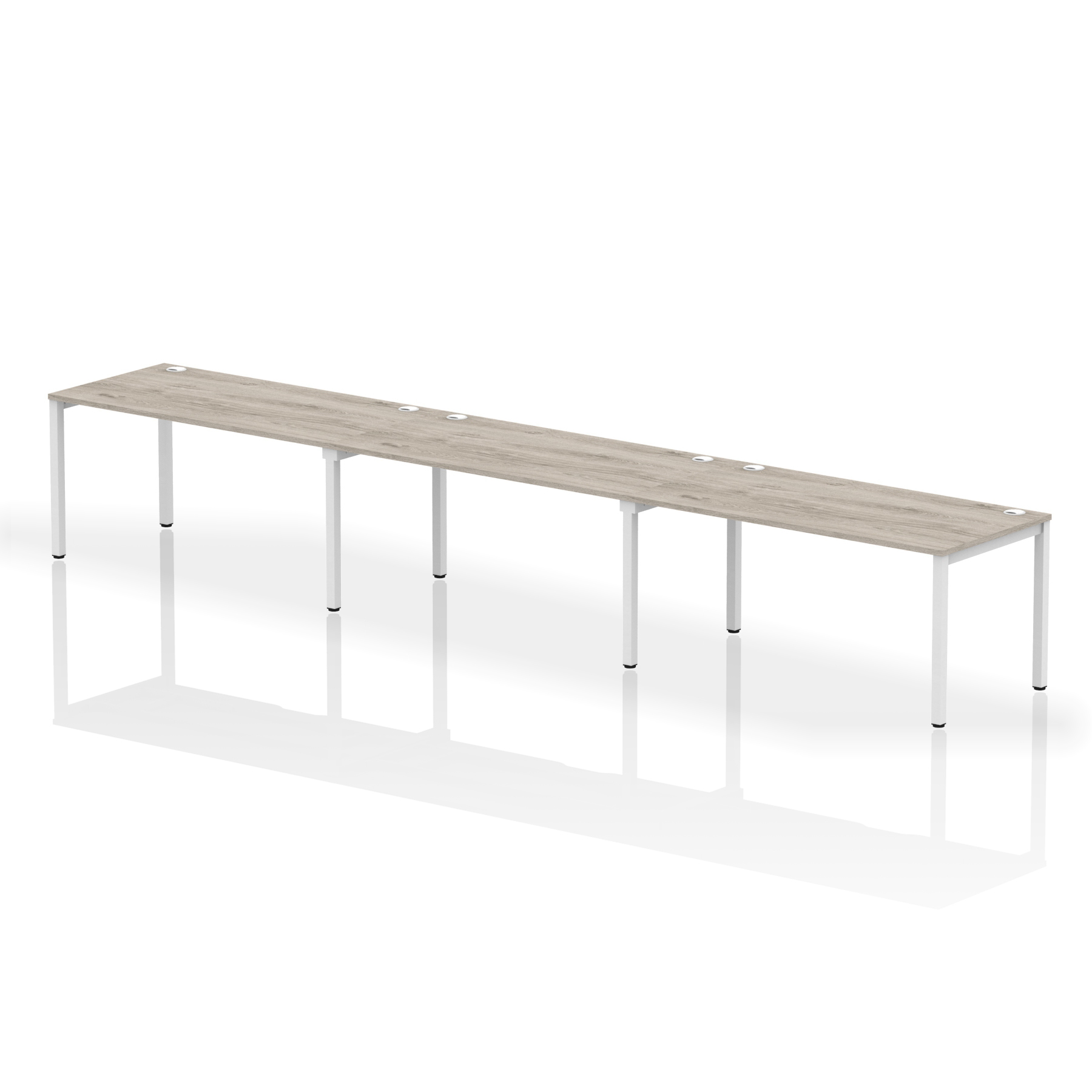 Grey Oak / White Frame