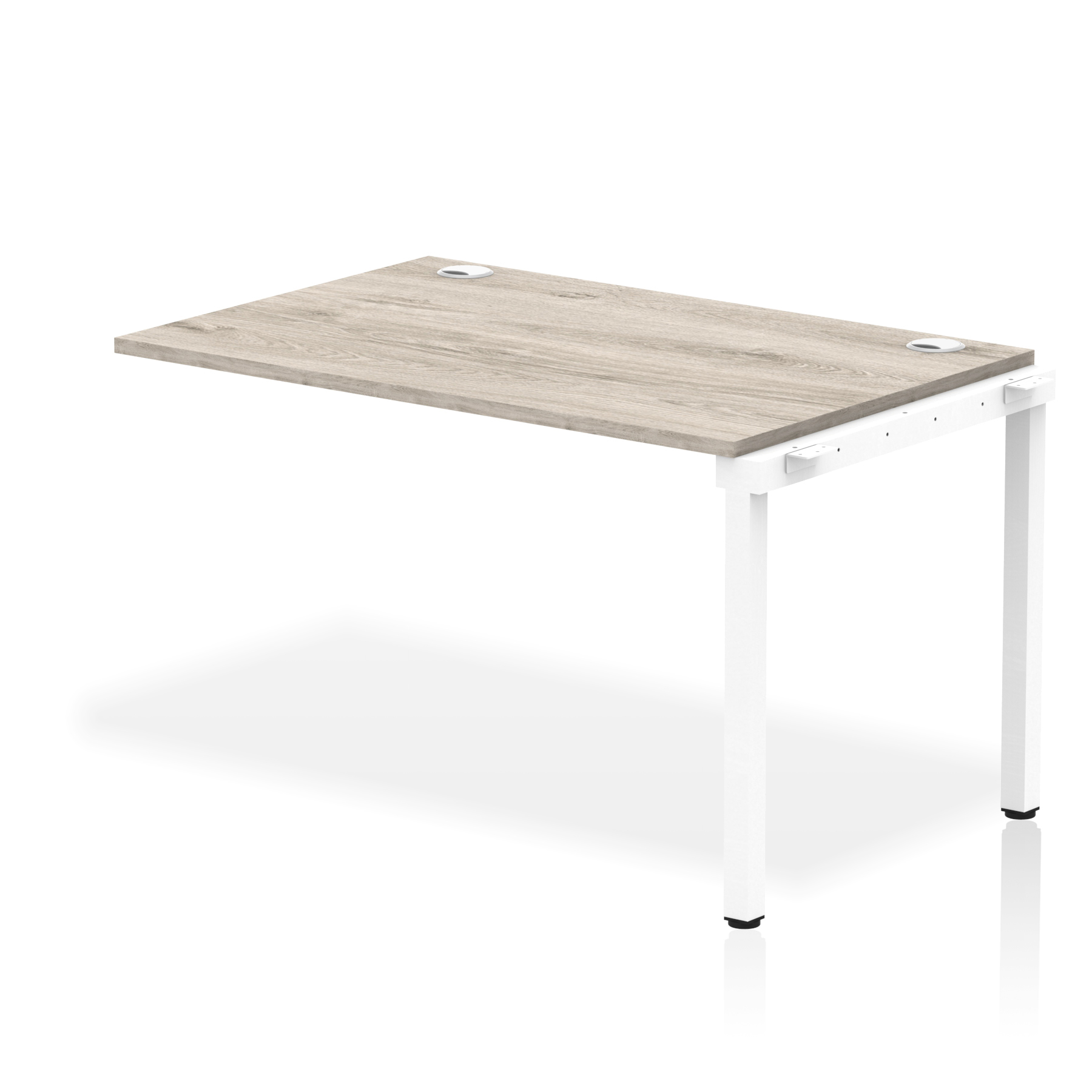 Grey Oak / White Frame