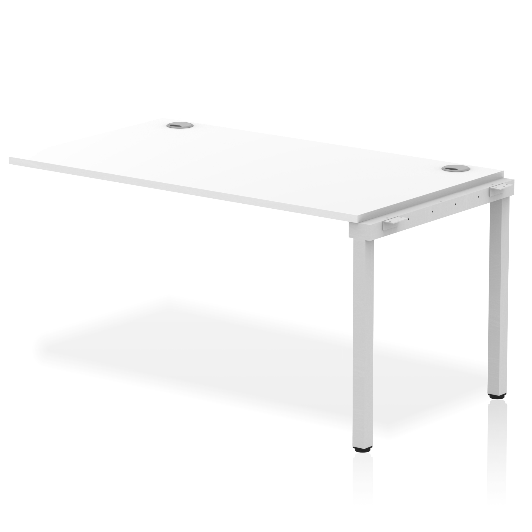 White / Silver Frame