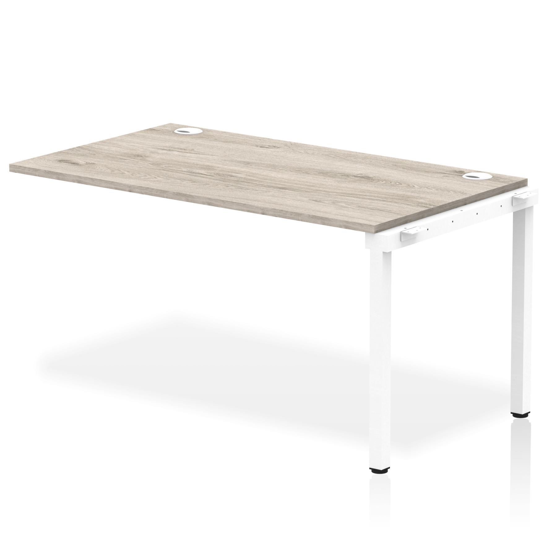 Grey Oak / White Frame
