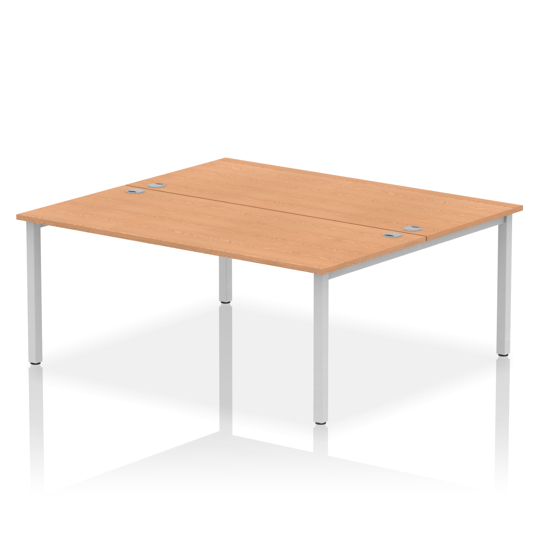 Oak / Silver Frame