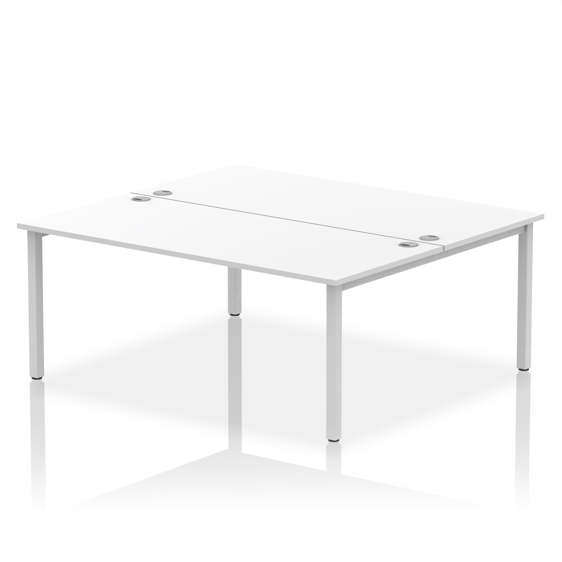 White / Silver Frame