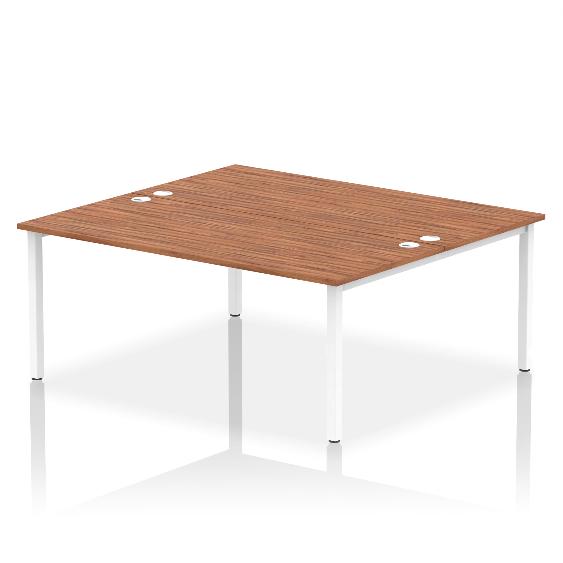 Walnut / White Frame