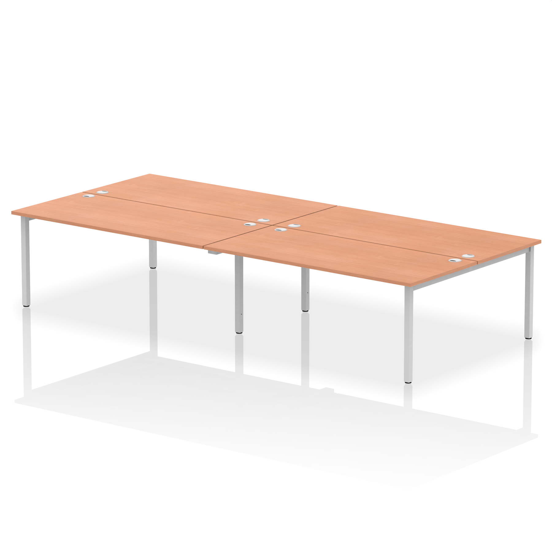 Beech / Silver Frame