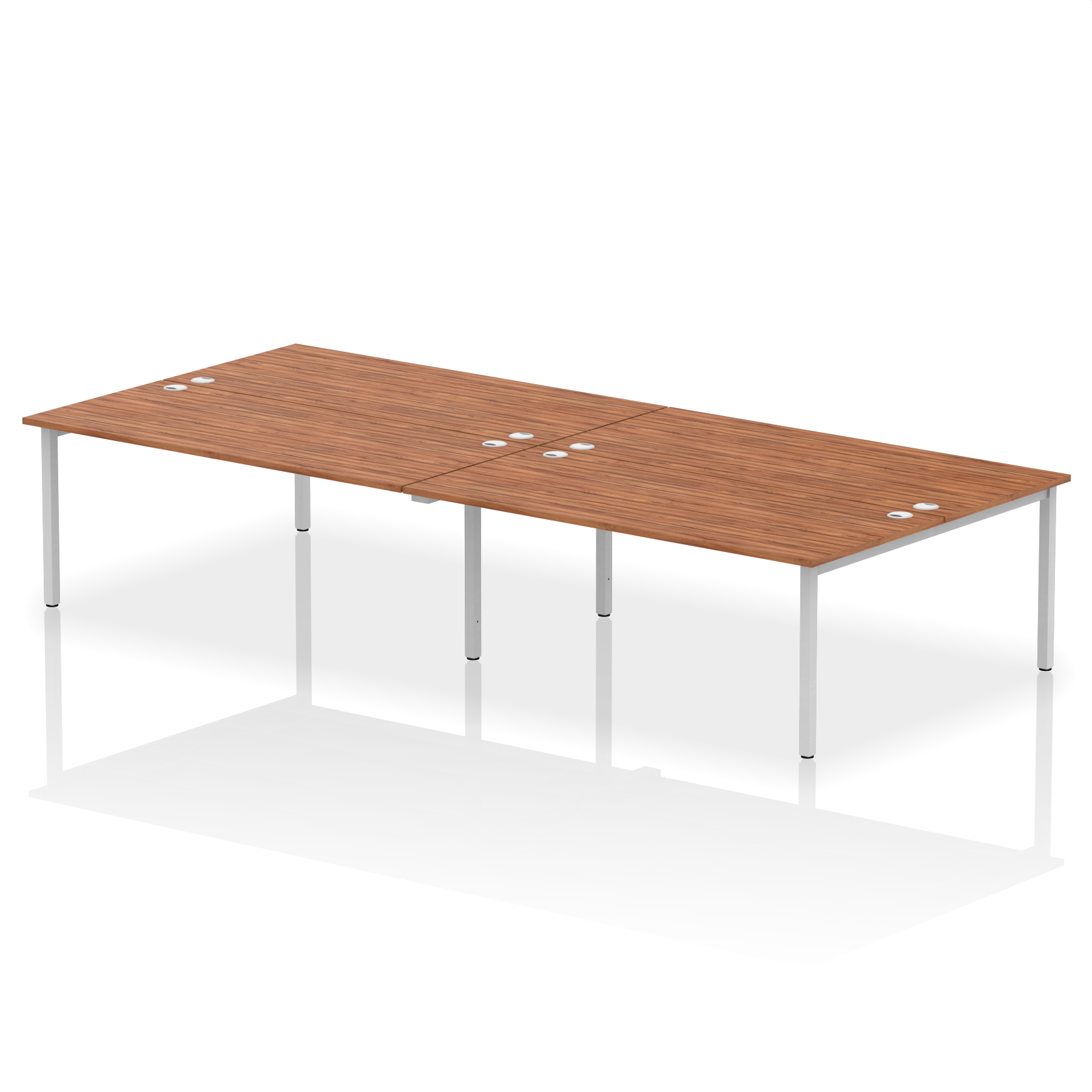 Walnut / Silver Frame