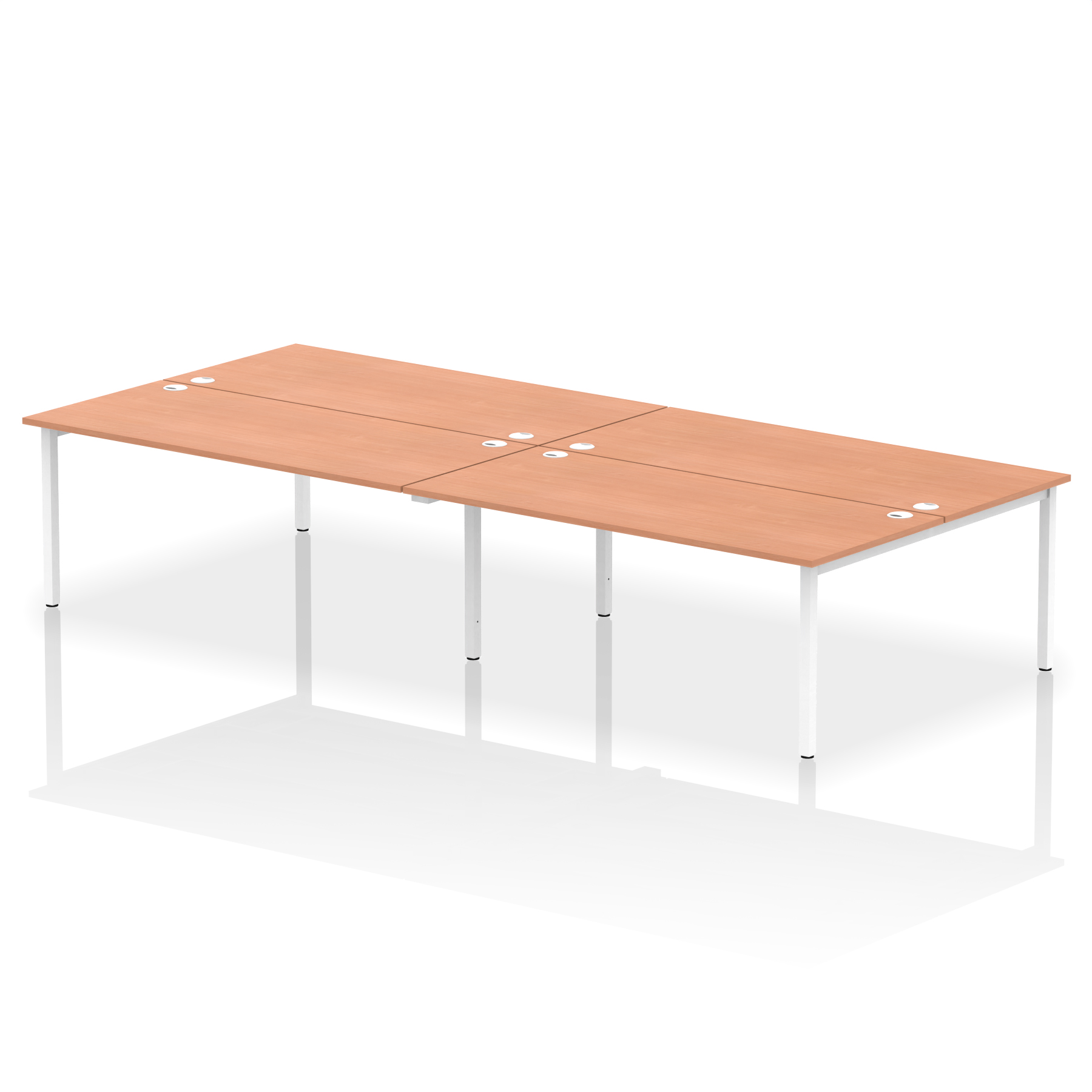 Beech / White Frame