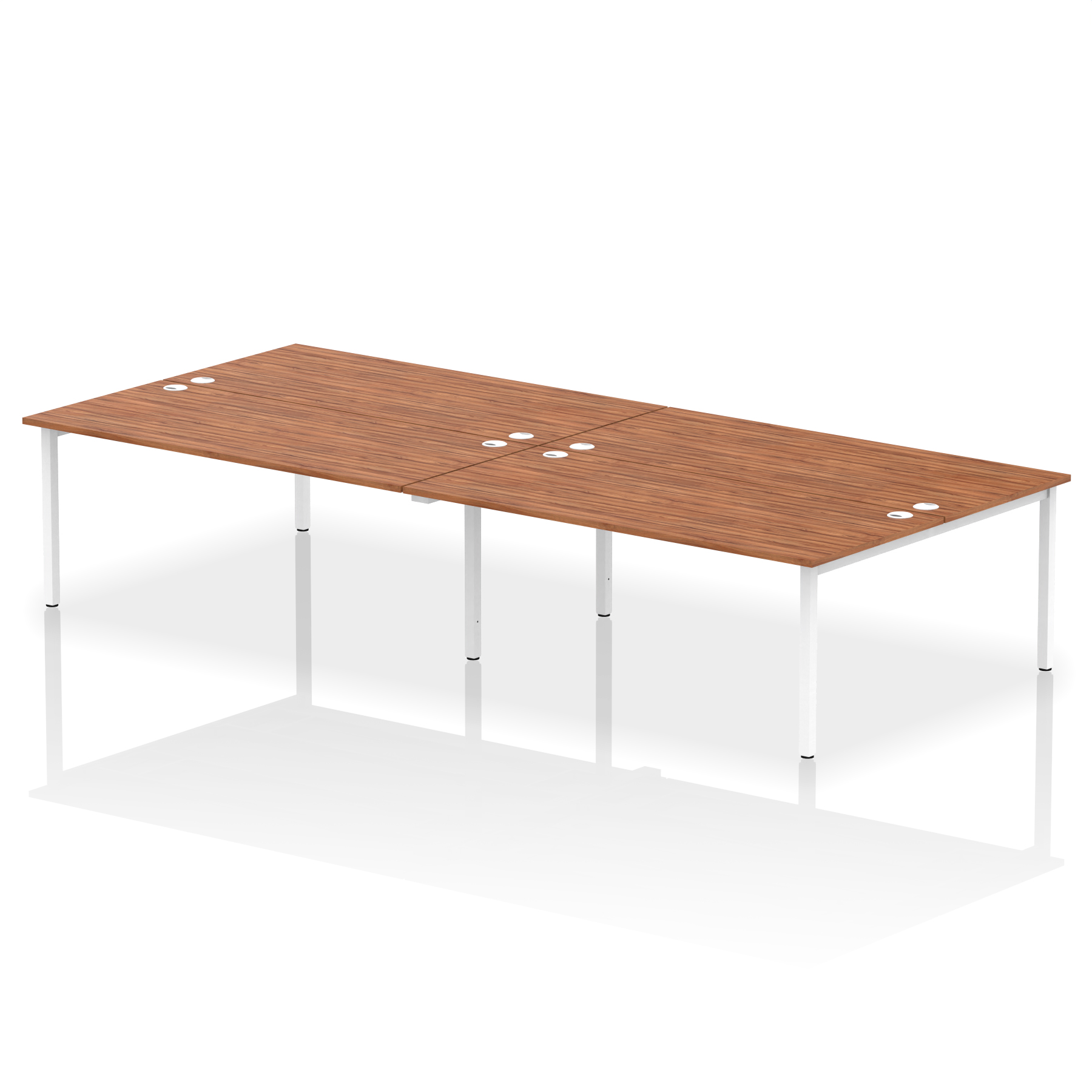 Walnut / White Frame