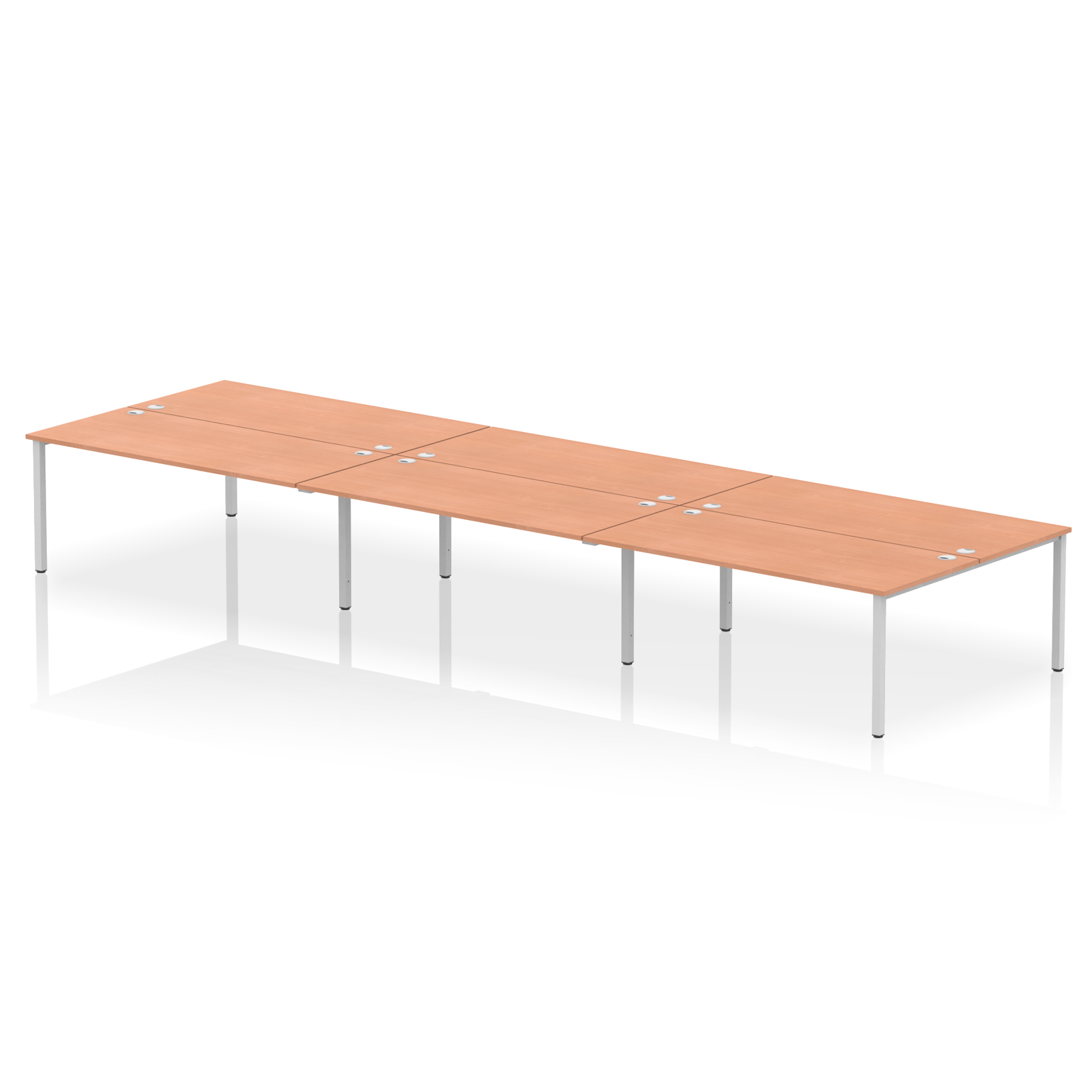 Beech / Silver Frame