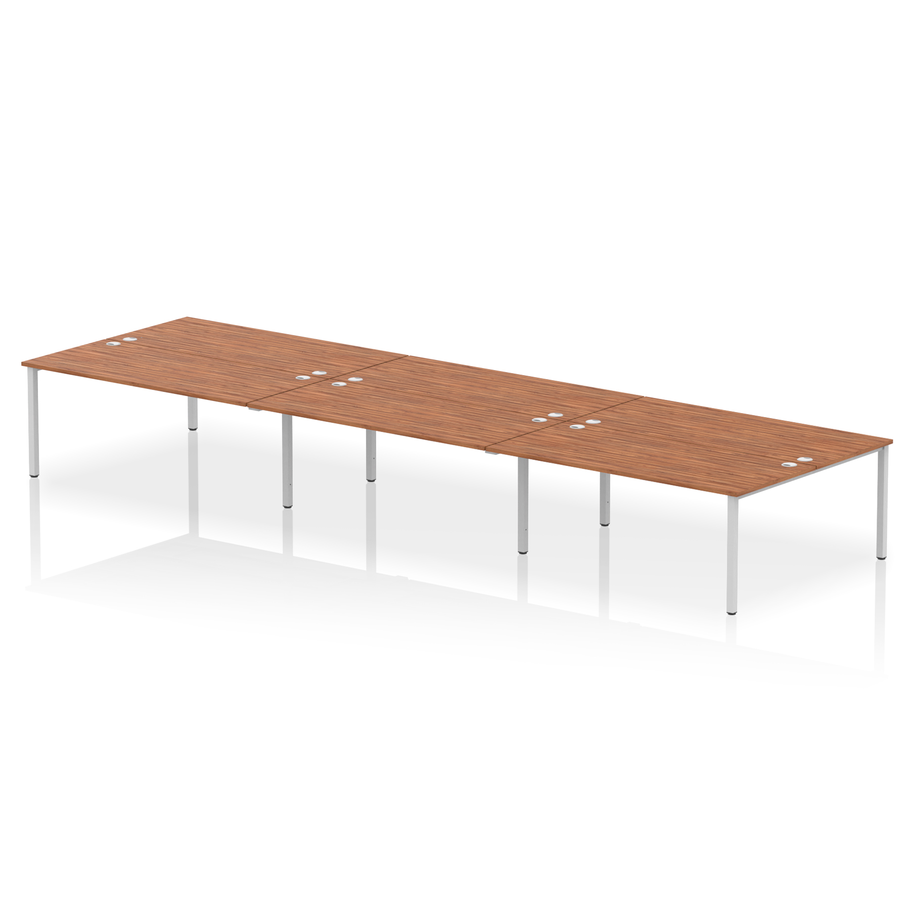 Walnut / Silver Frame