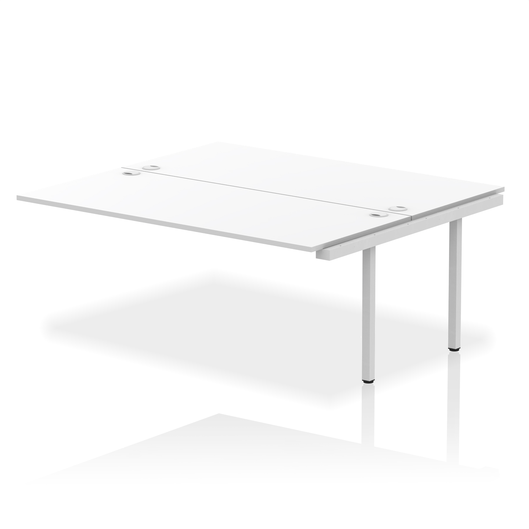 White / Silver Frame