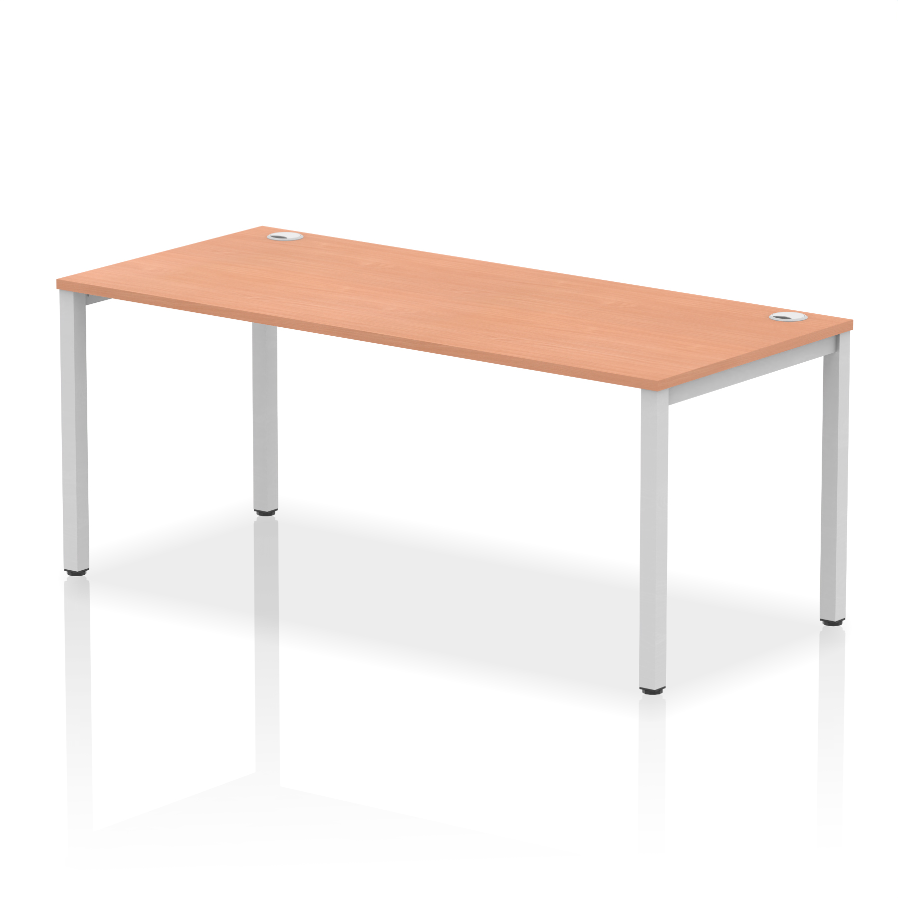 Beech / Silver Frame