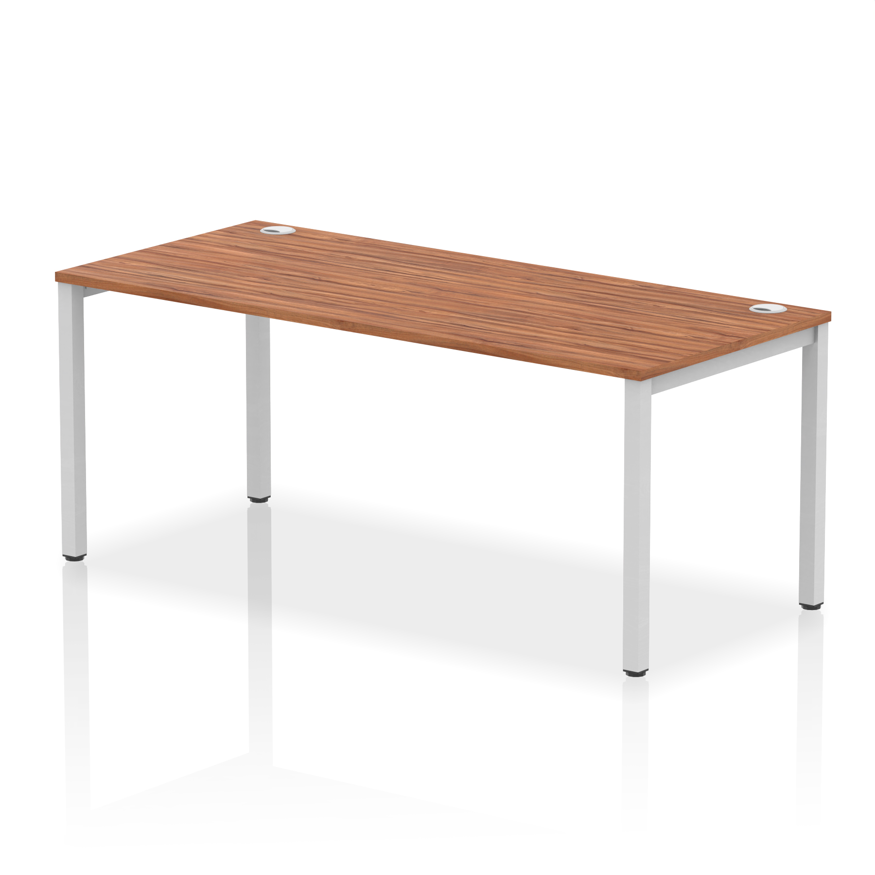 Walnut / Silver Frame