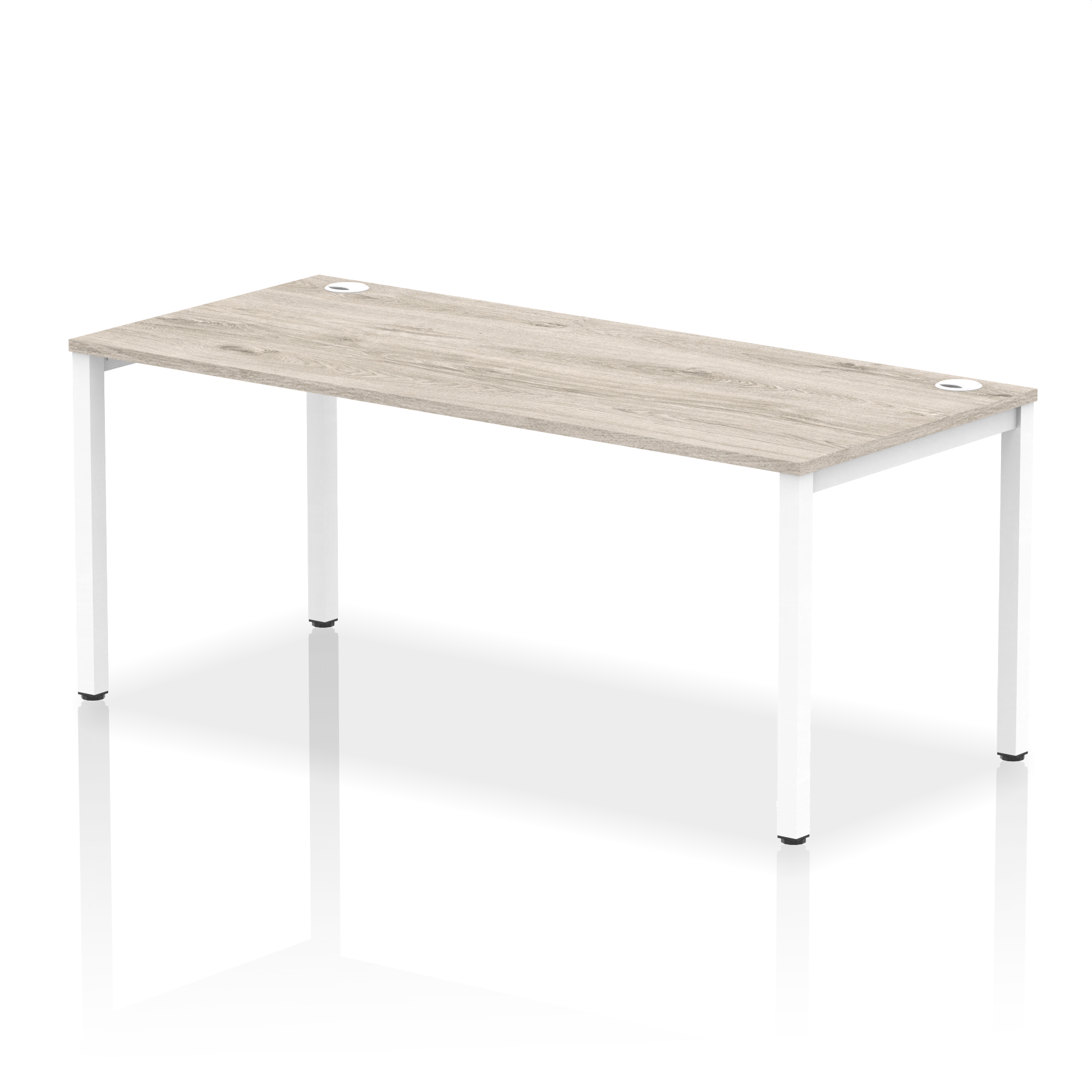 Grey Oak / White Frame