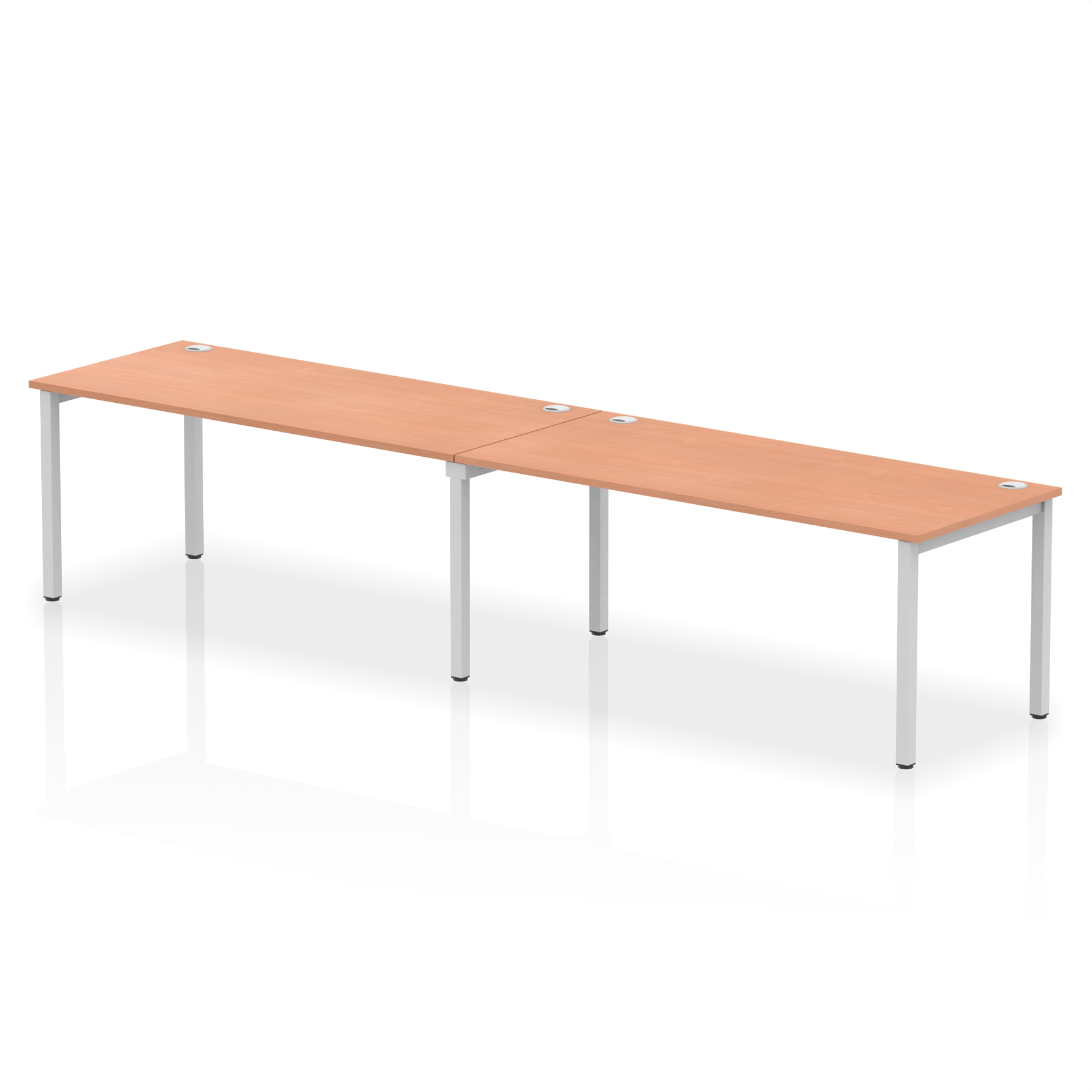 Beech / Silver Frame
