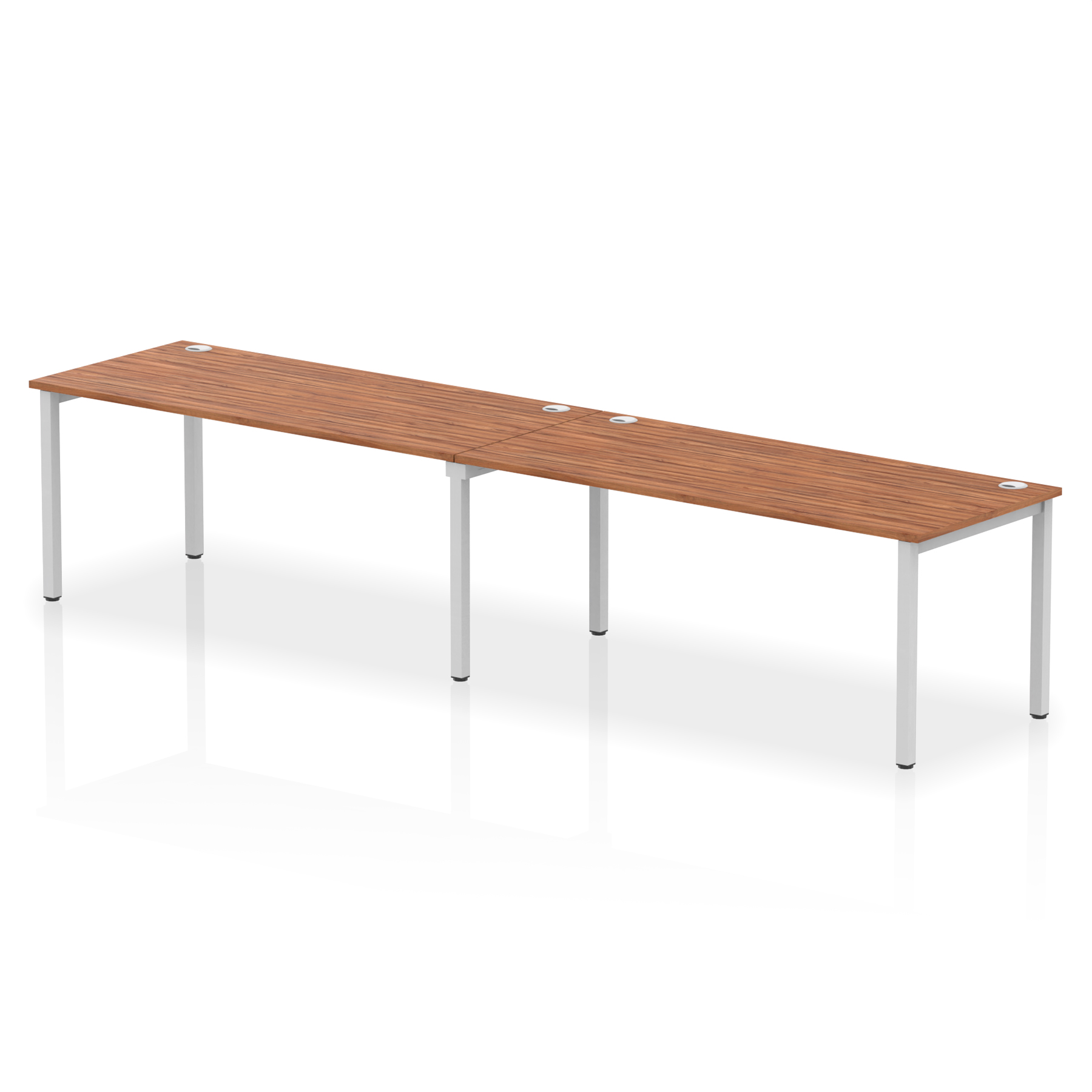 Walnut / Silver Frame