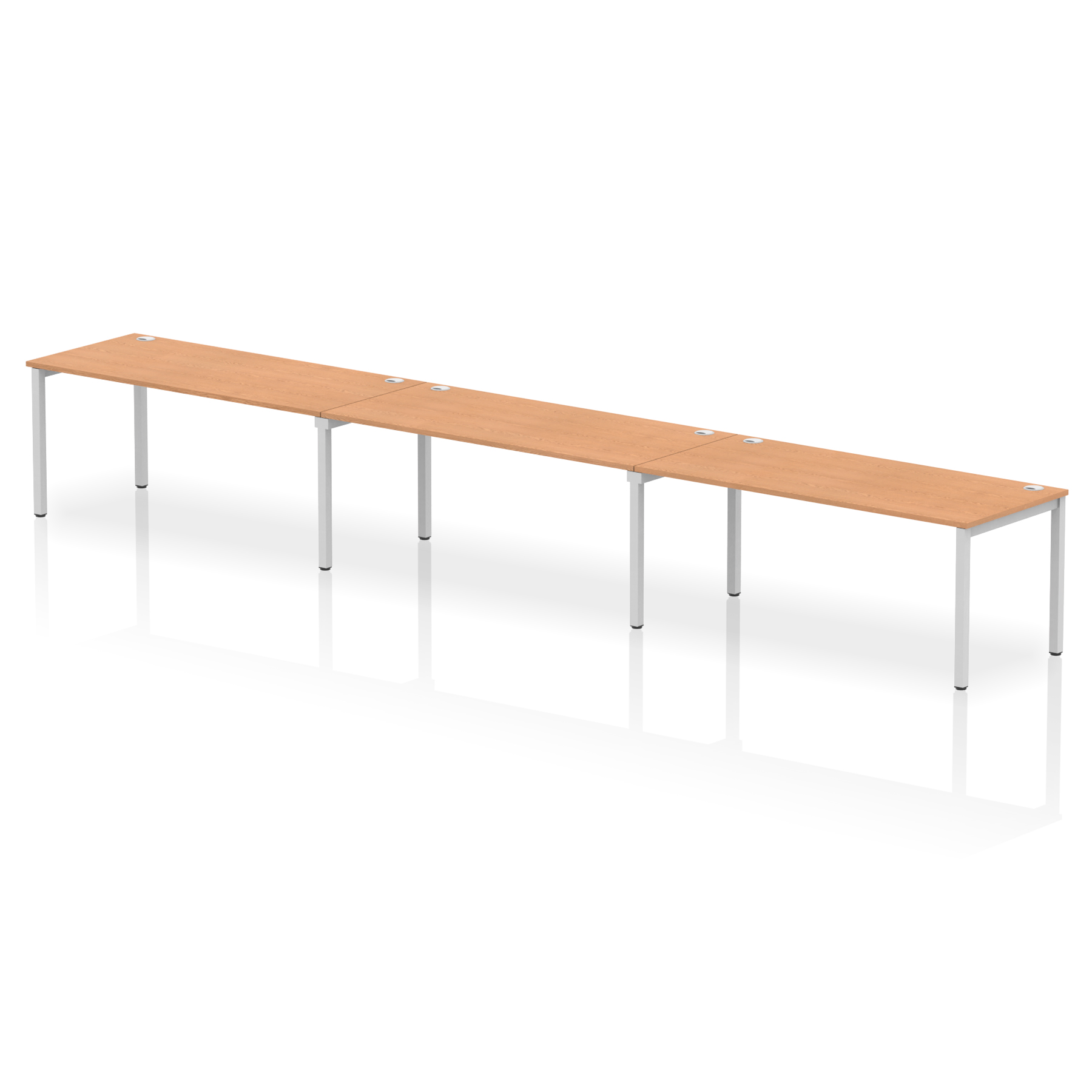 Oak / Silver Frame