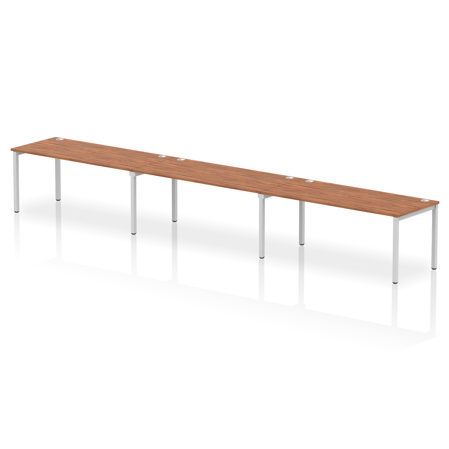 Walnut / Silver Frame
