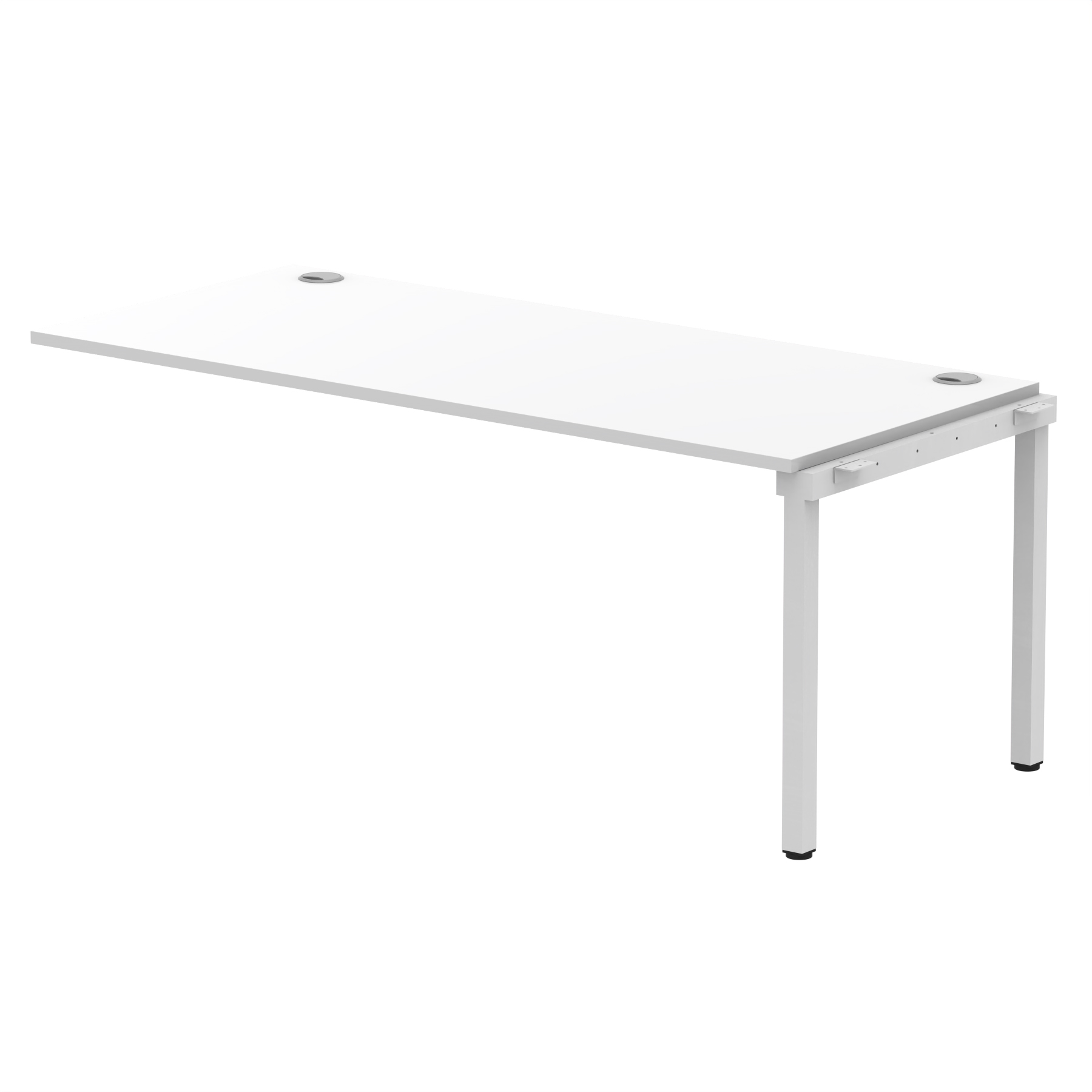 White / Silver Frame